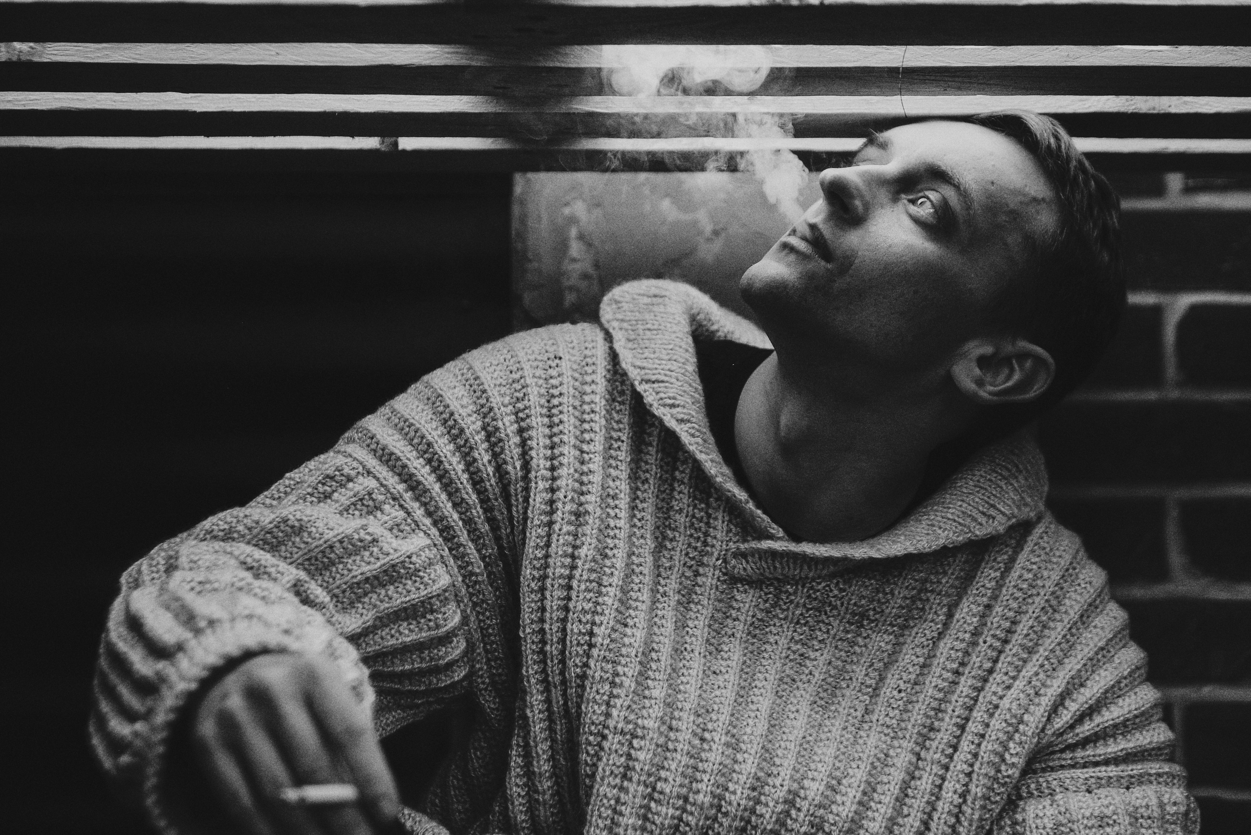 Мужской чб портрет. Фотограф пенза