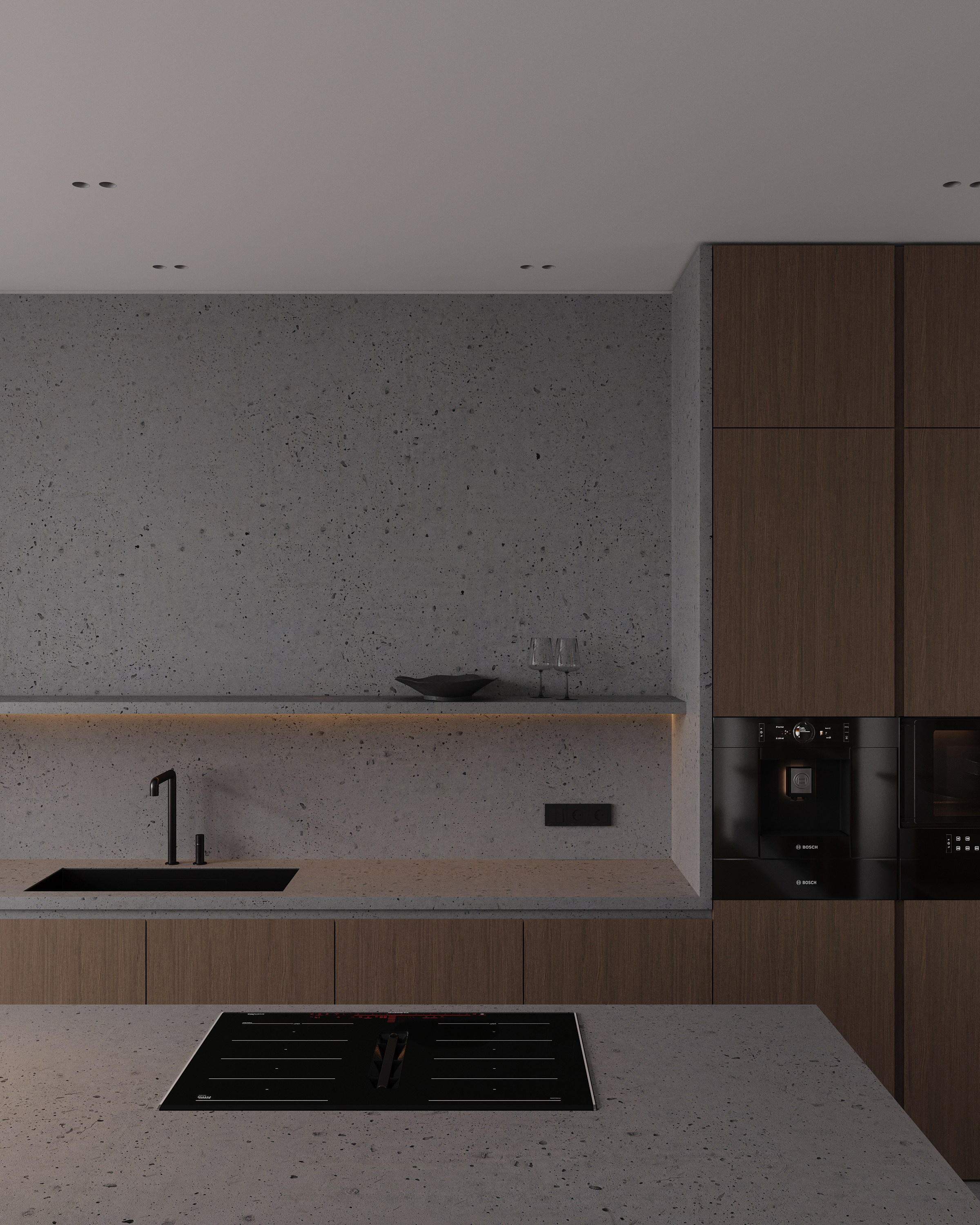 Кухня- гостиная. 3D визуализатор