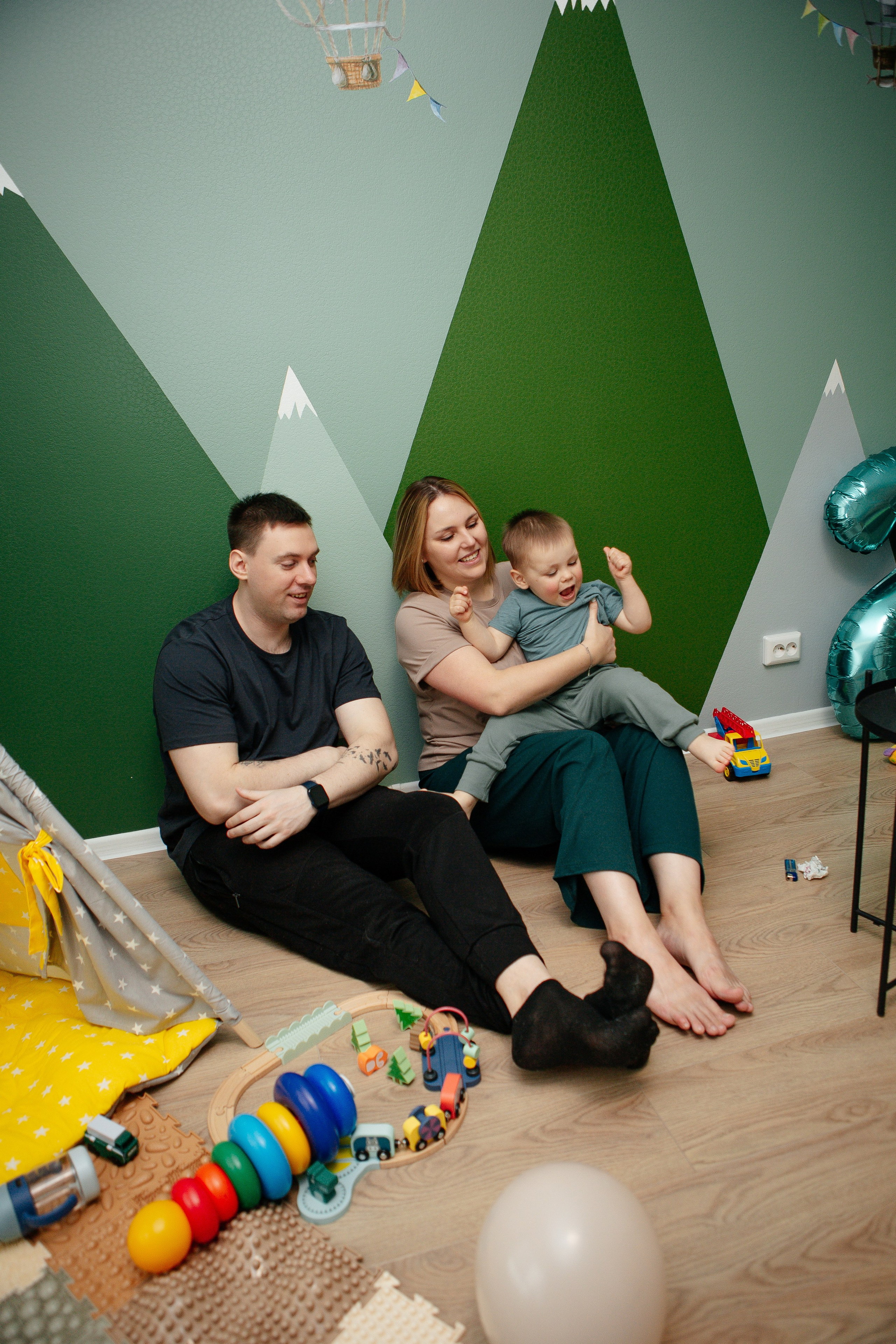 Роман и его семья. Семейный и детский фотограф в Москве Александра Мак