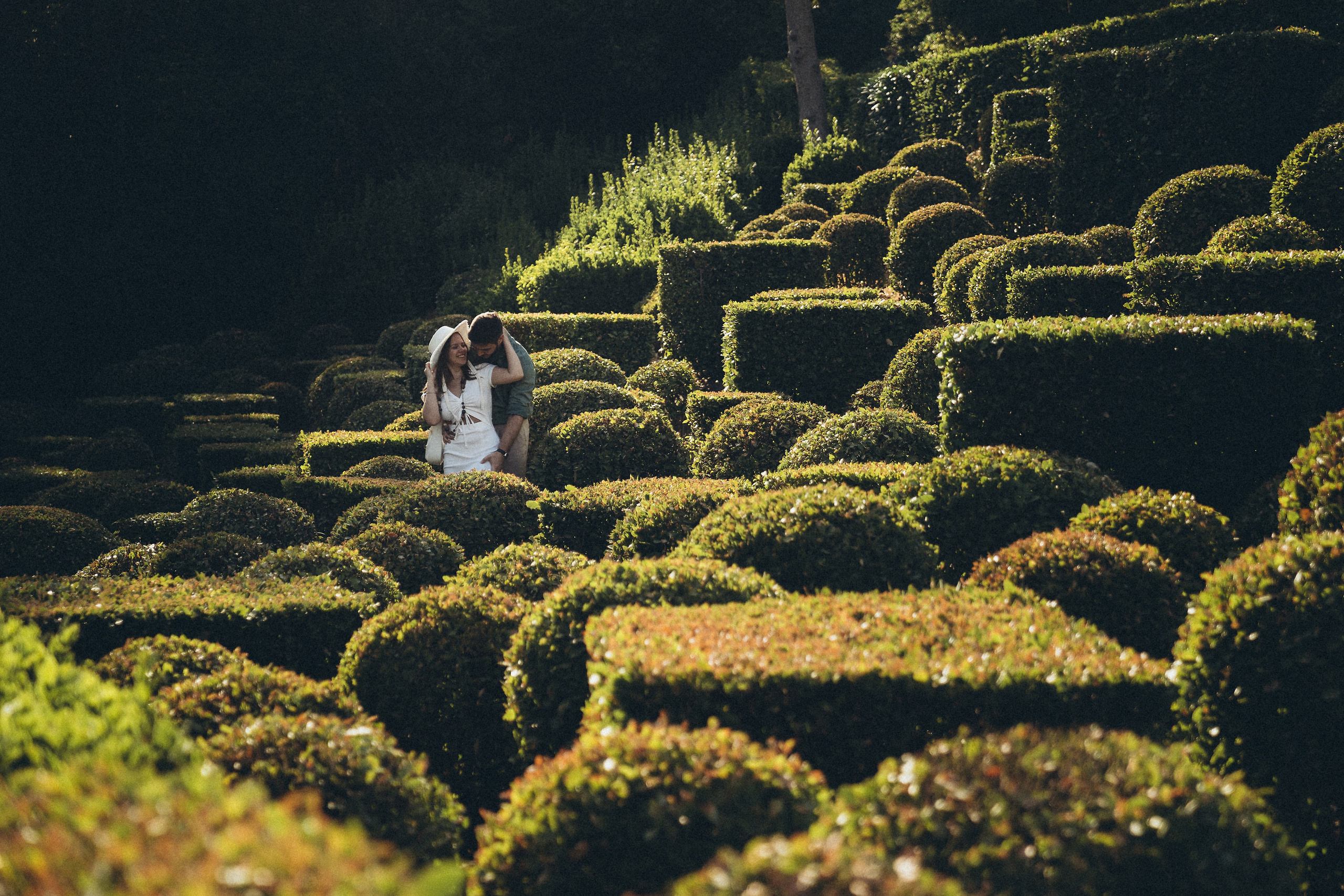 прогулка по зеленому саду