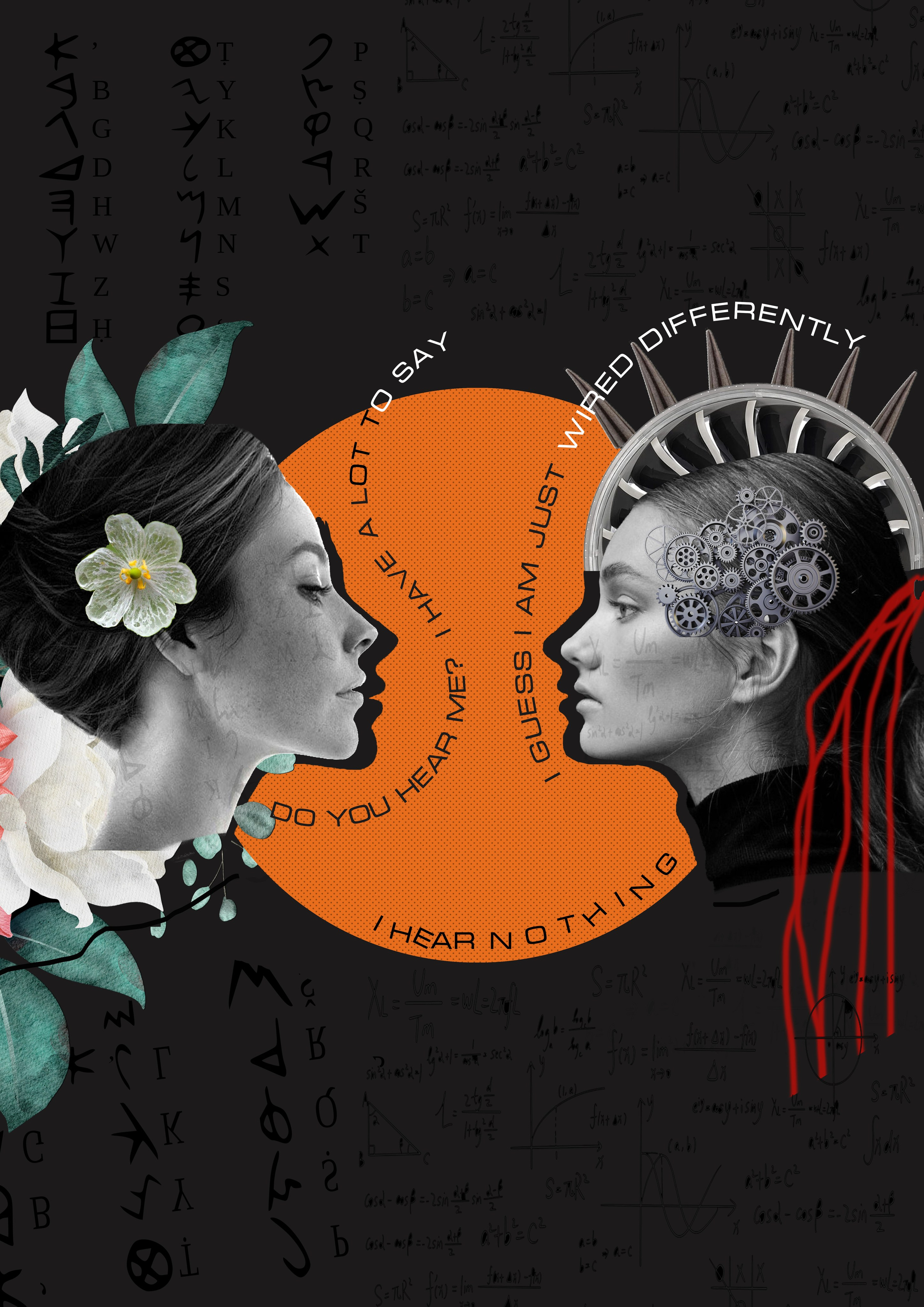 Sketches, masks, collages. Sia Levine Design