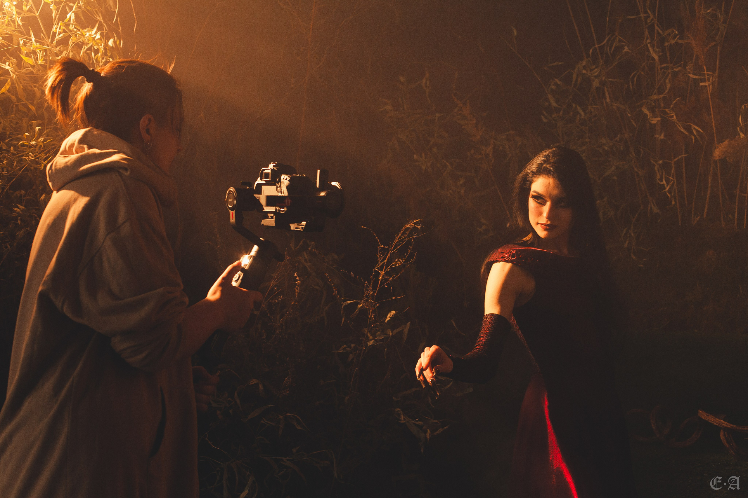 Съемки клипа «Клок тумана». Фотограф Ellairen