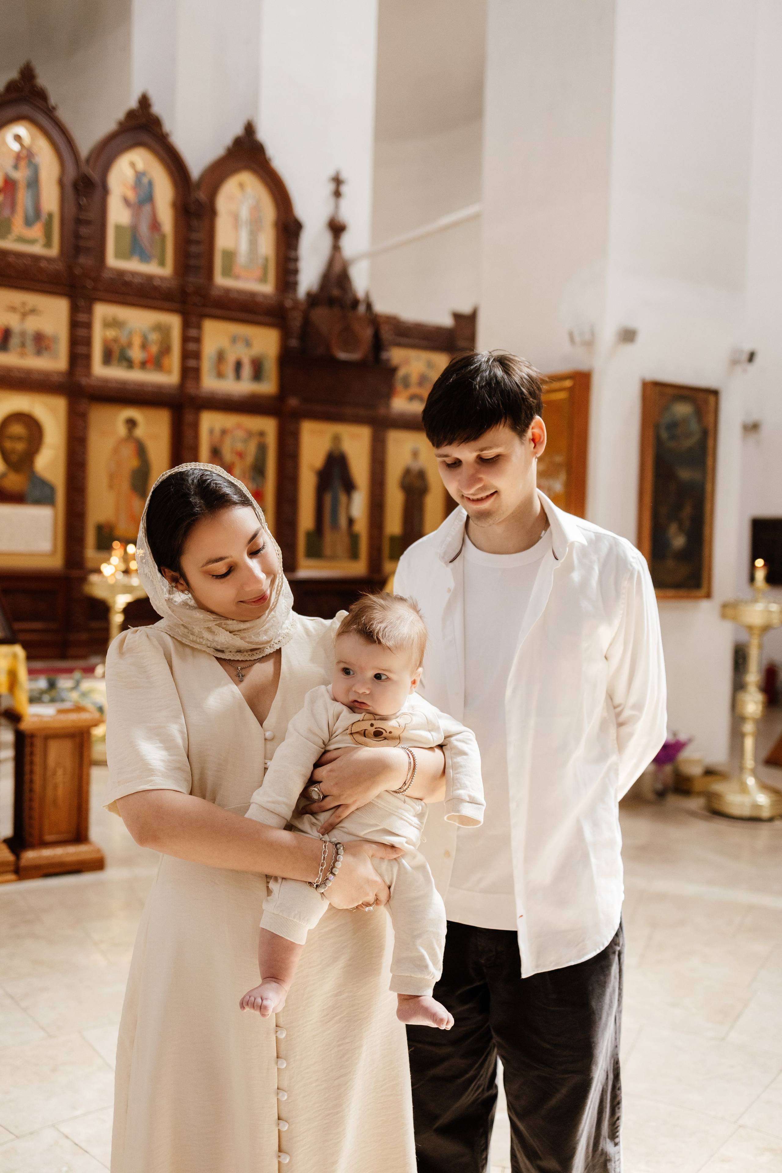 Таинство Крещения Саши. Фотограф новорождённых Newborn Москва