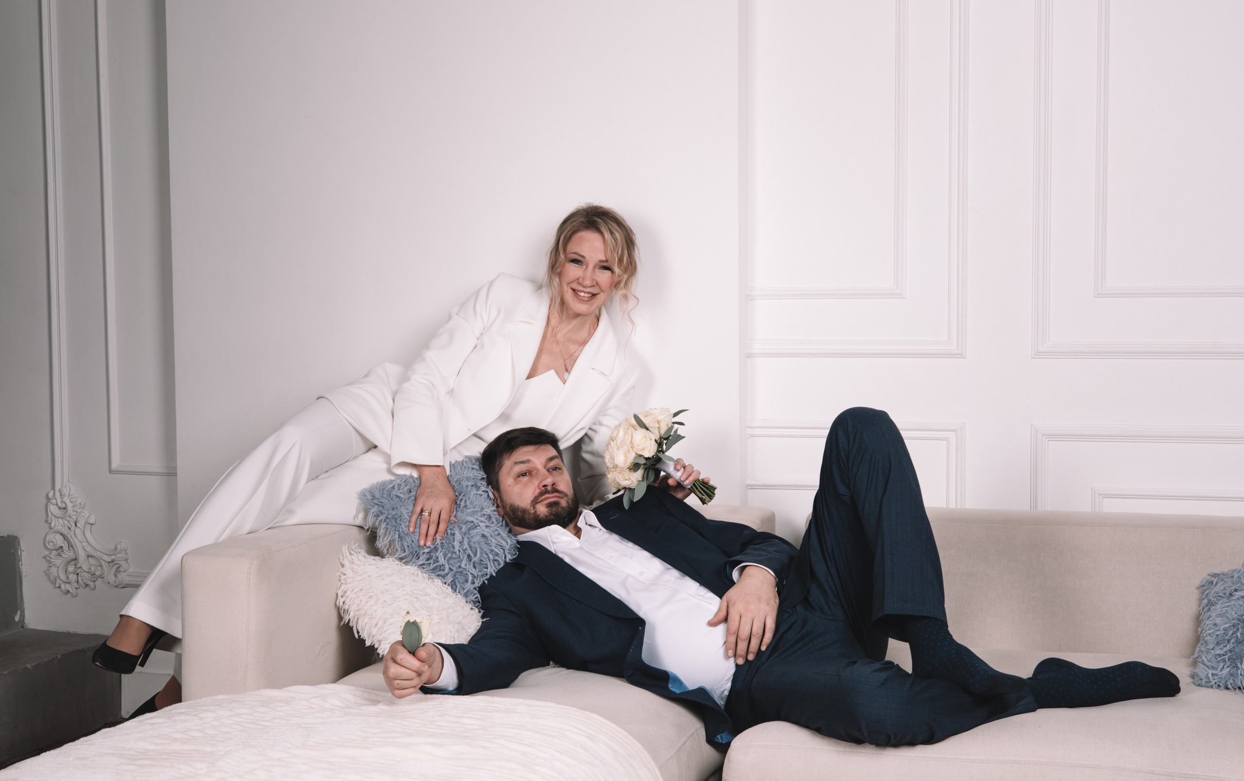 Новогодняя фотосессия прекрасной семьи