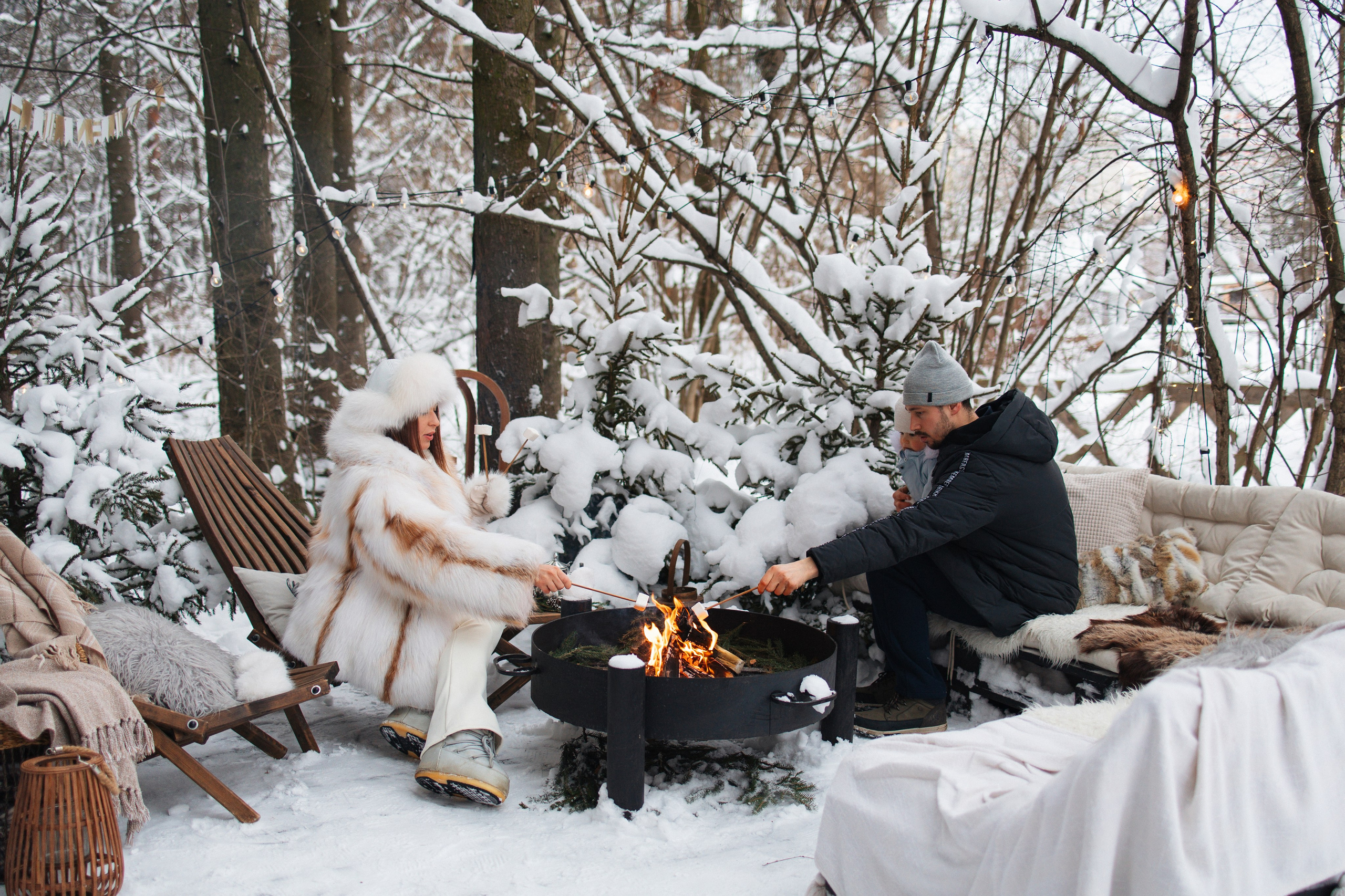 Ксения, Владимир, Леон, Шале в лесу. Семейный фотограф в Москве Марина Петра