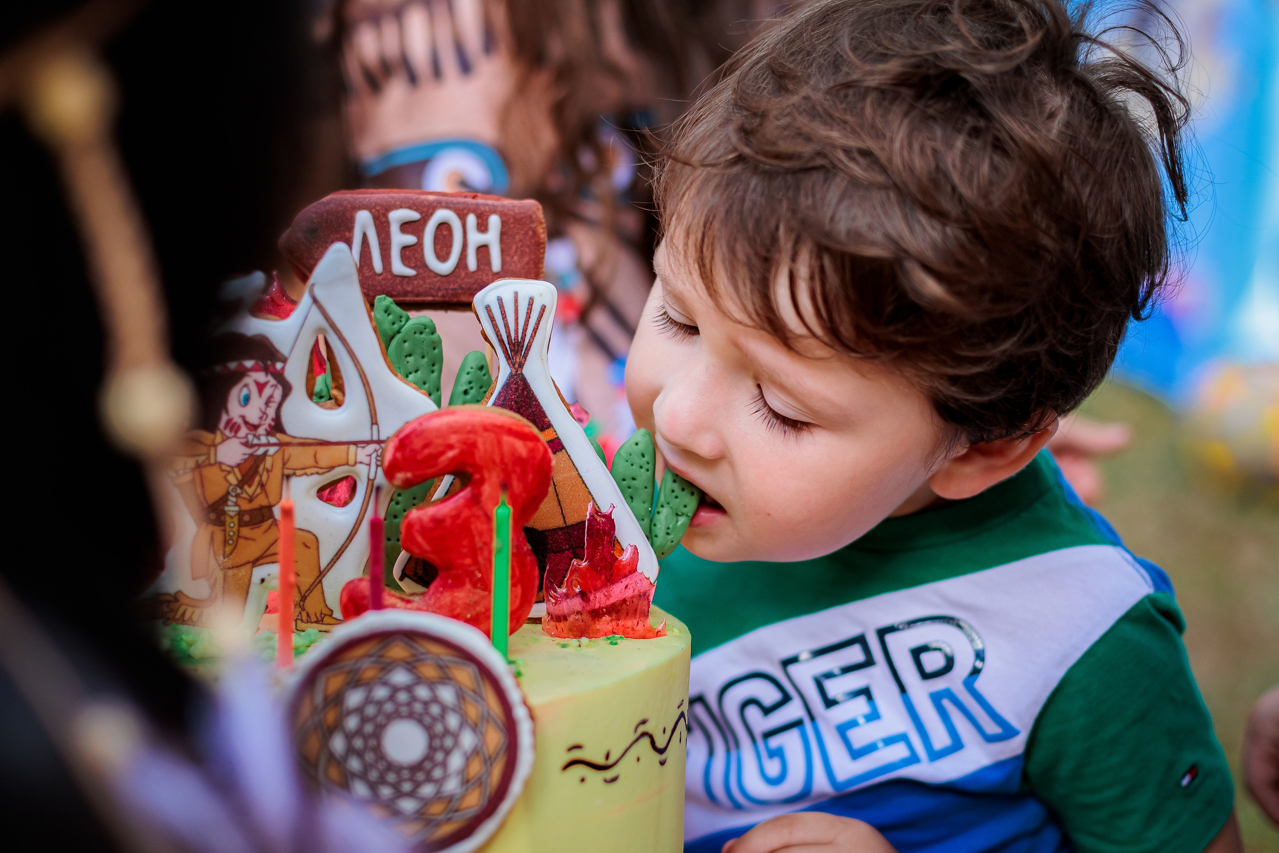 День рождения Леона «Индейцы». Семейный и детский фотограф Комина Елена, Власиха, Одинцово