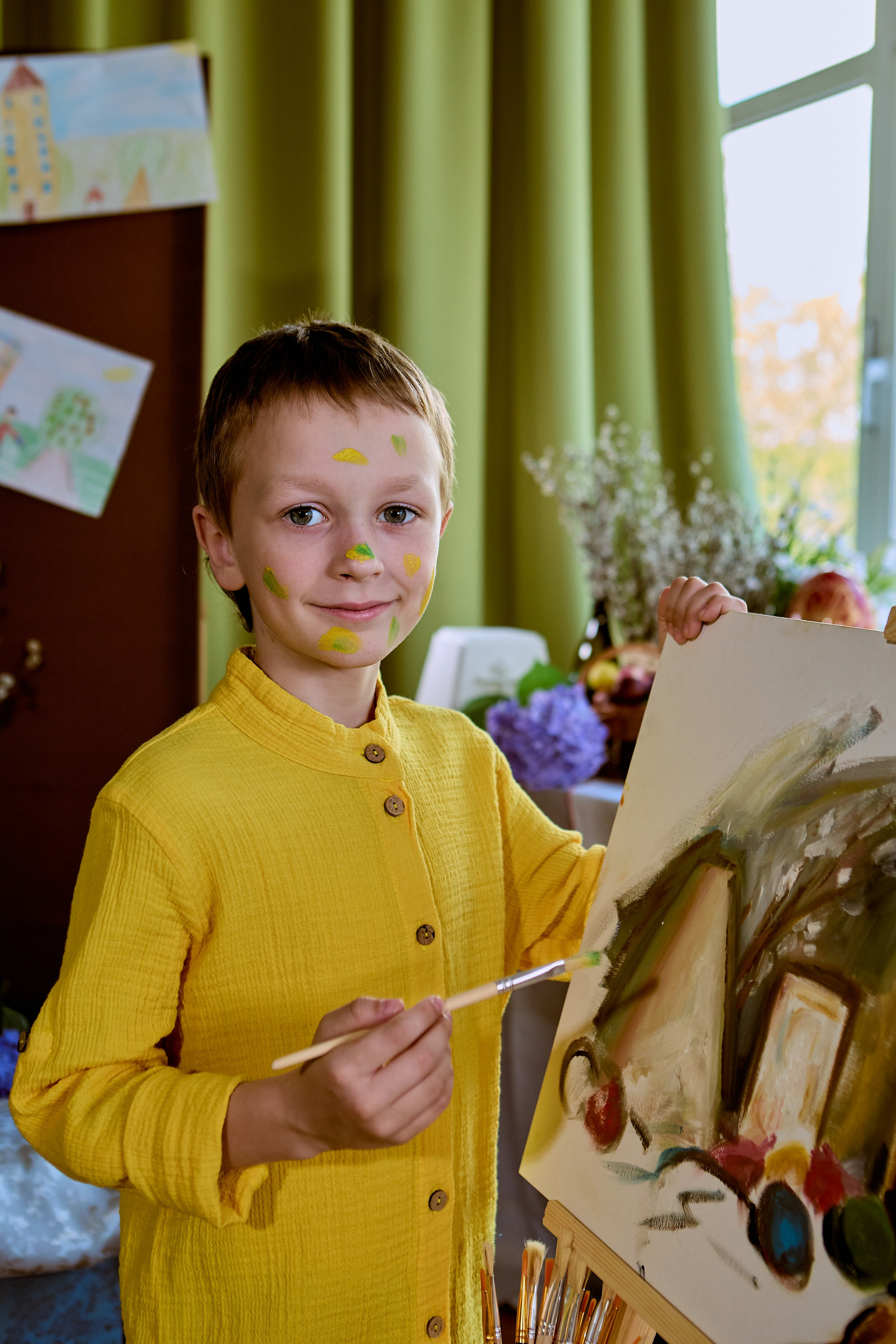 Детская фотосессия Художники из 1"А"