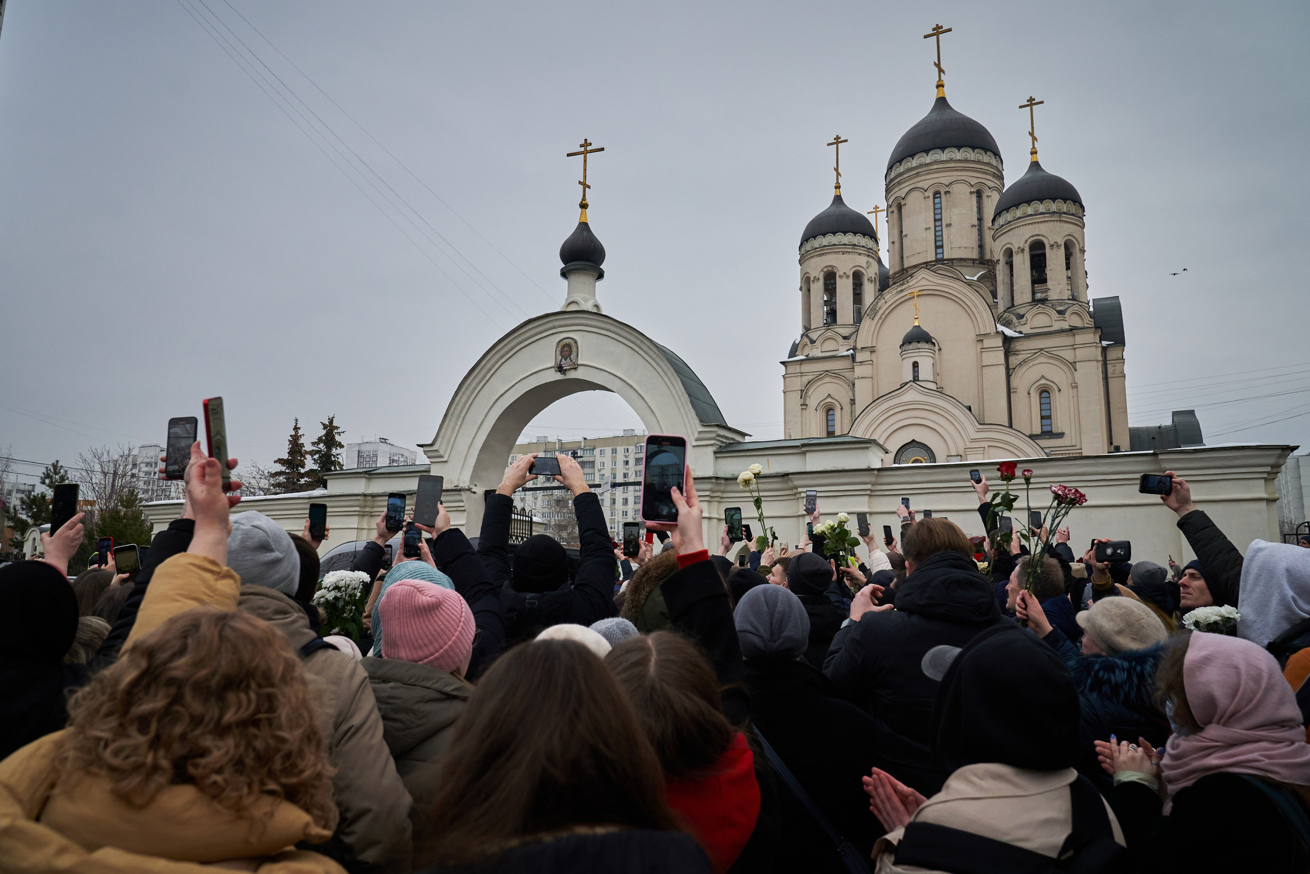 Похороны Алексея Навального. Дзешульская, фотограф