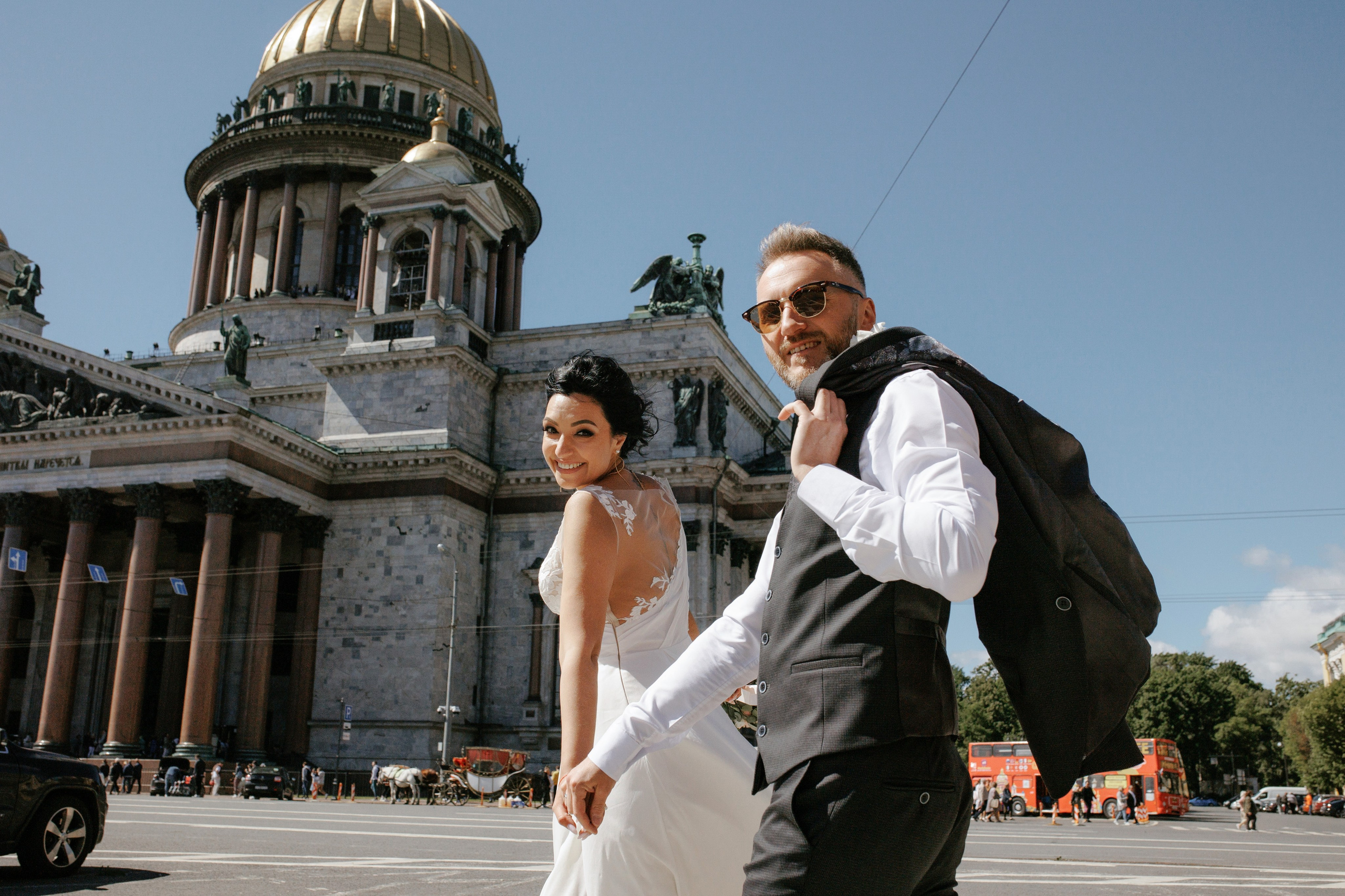 Свадьба в Питере весной. Свадебный фотограф СПБ