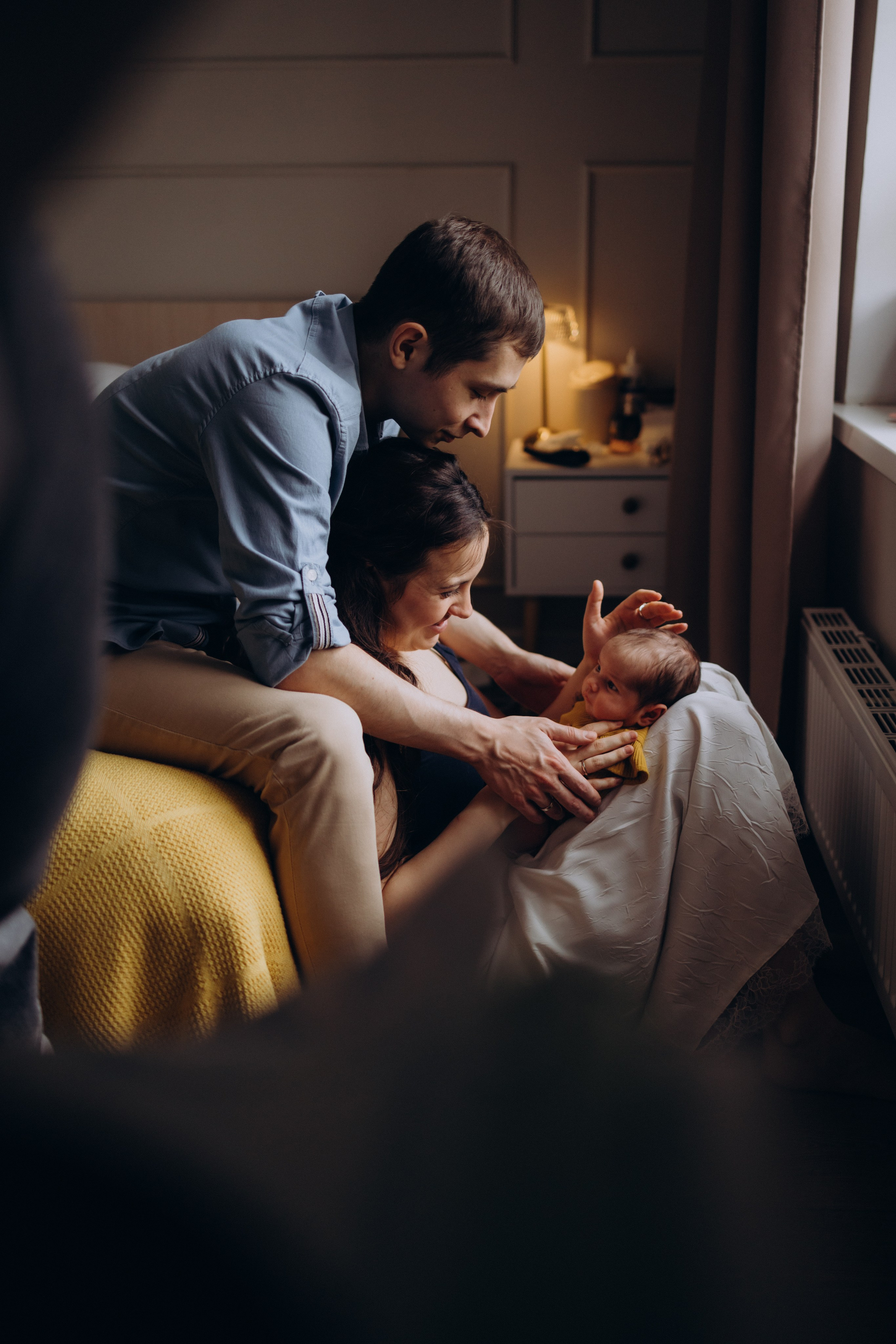 Ньюборн в Москве с малышкой Тоней. Семейный фотограф в Москве и Люберцах Юлия Гуськова