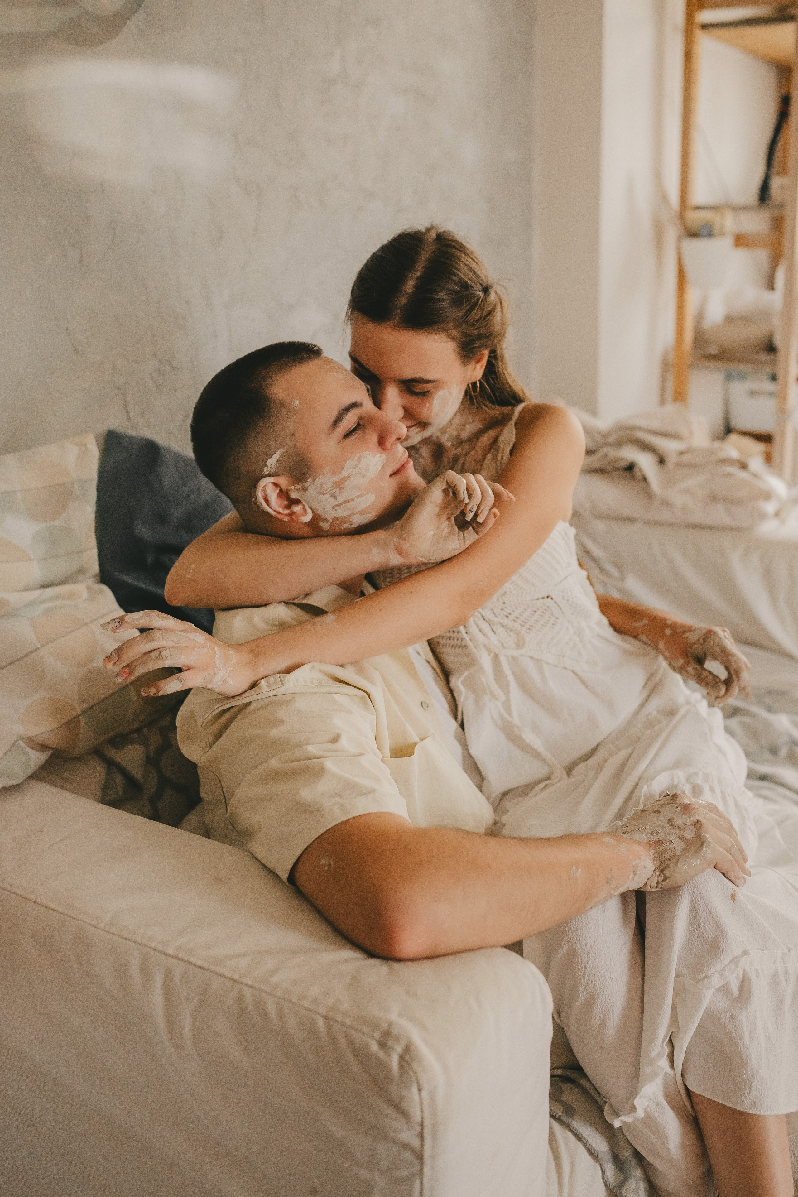 Дима и Даша в гончарной мастерской. Семейный lifestyle фотограф в Санкт-Петербурге Людмила Пахомова