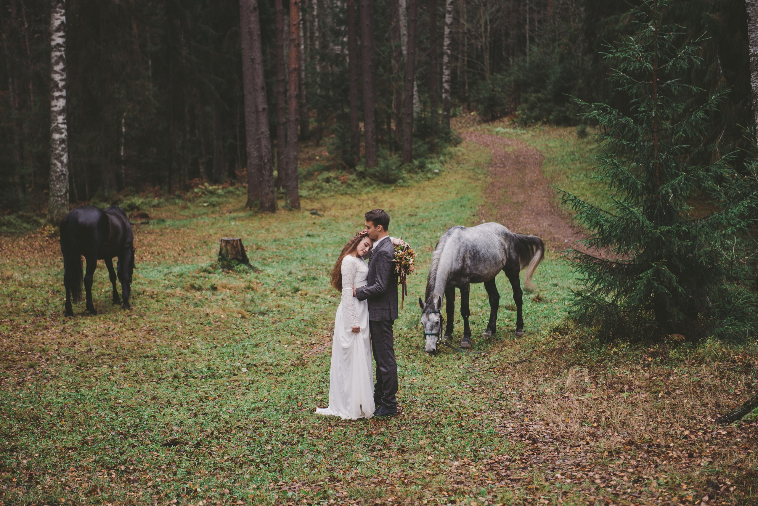 Лесная сказка с лошадками. Свадебный и семейный фотограф София Невская