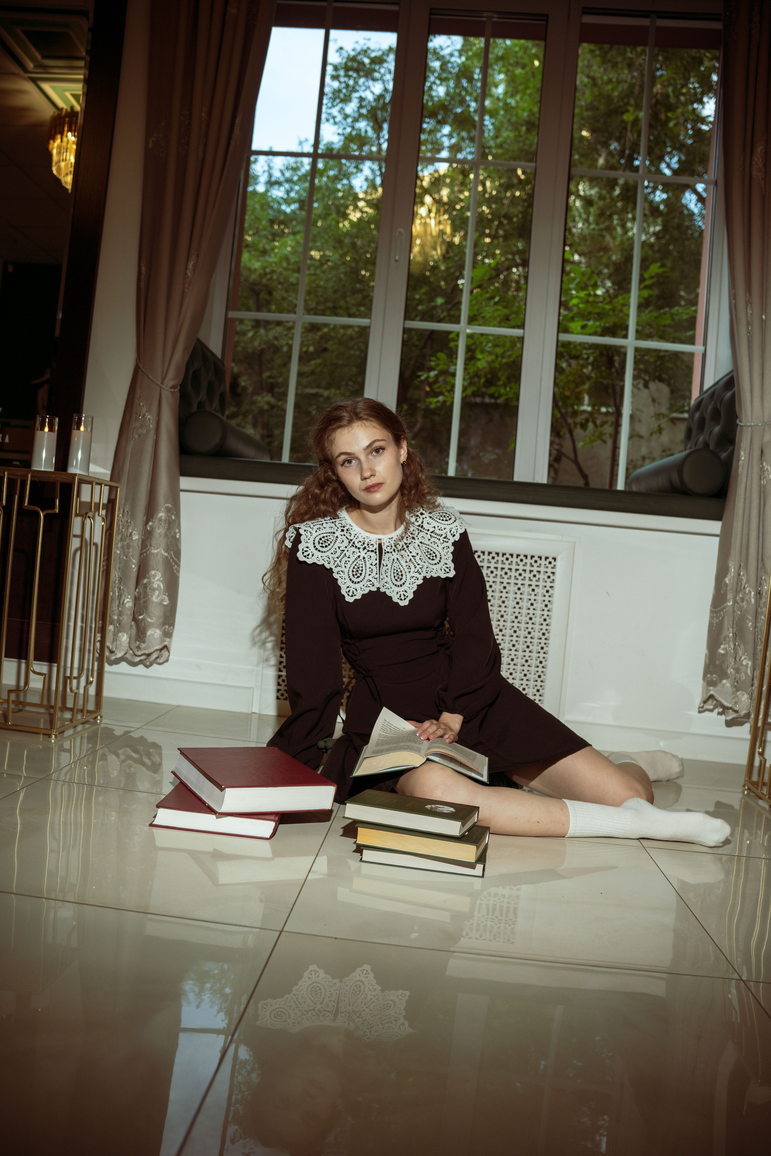 В библиотеке. Семейный фотограф в Омске Александра Яровикова