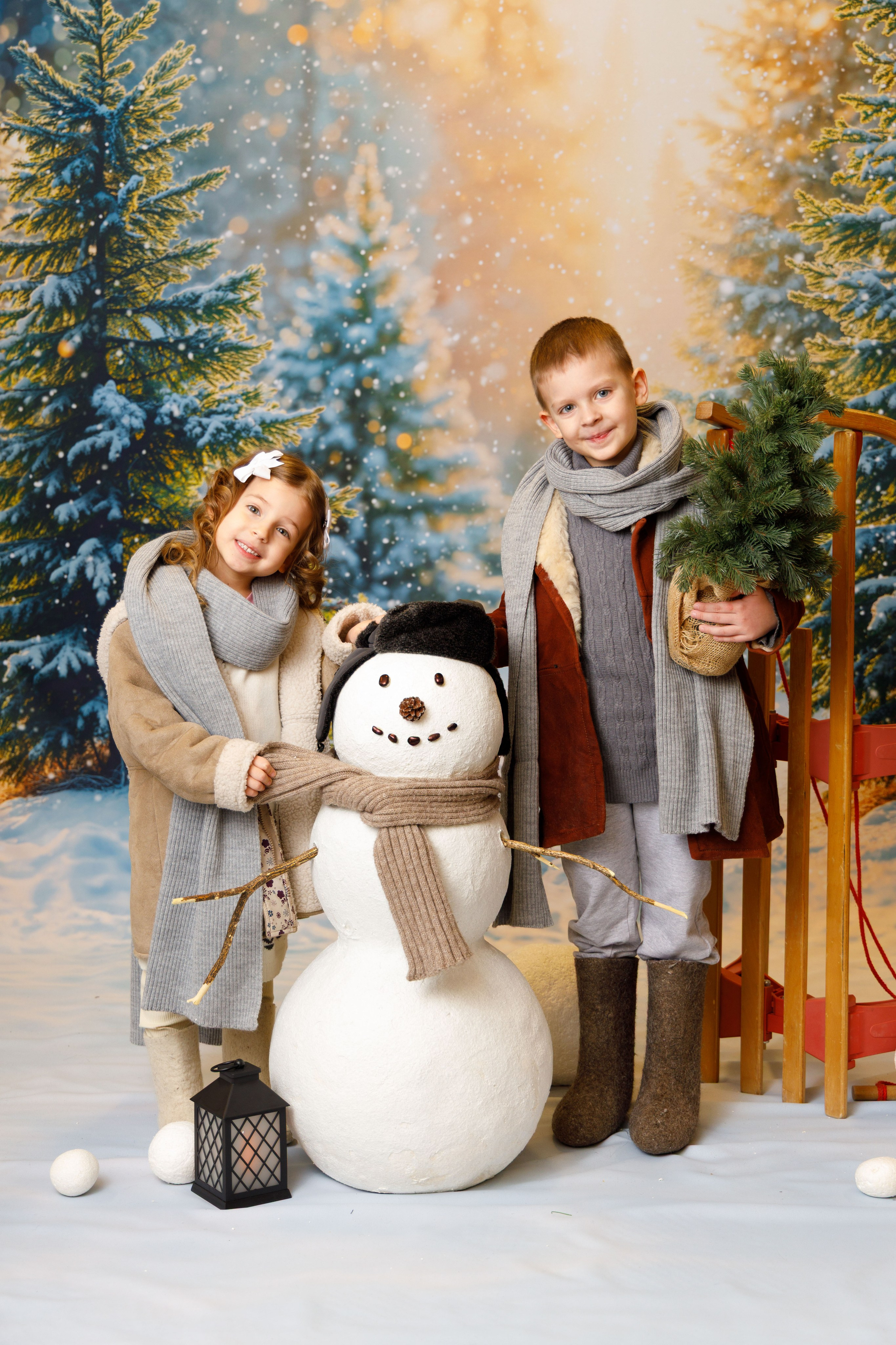 Зимний лес. Детская фотостудия Москва