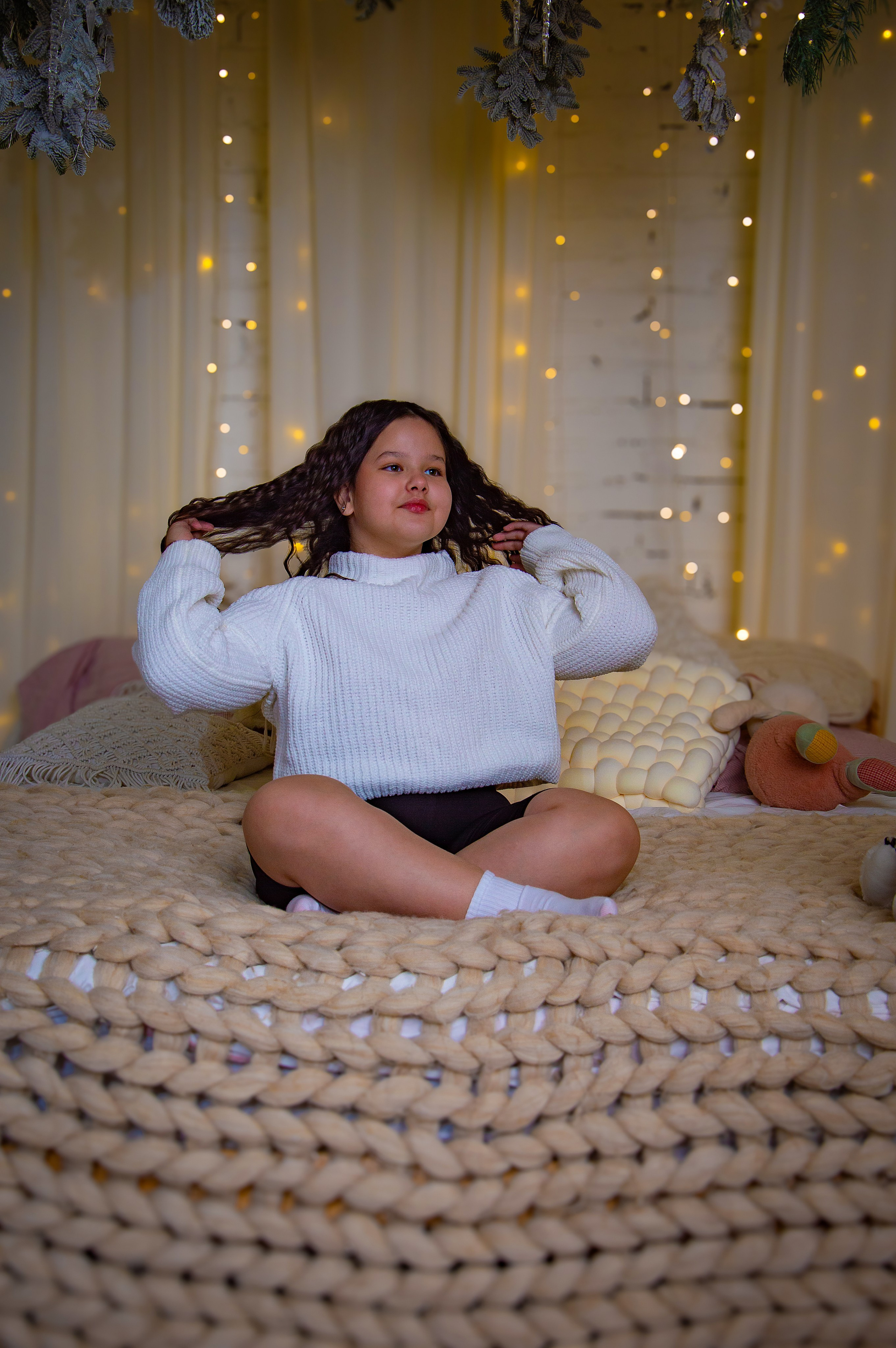 Ангелина: новогодняя фотосессия у елки