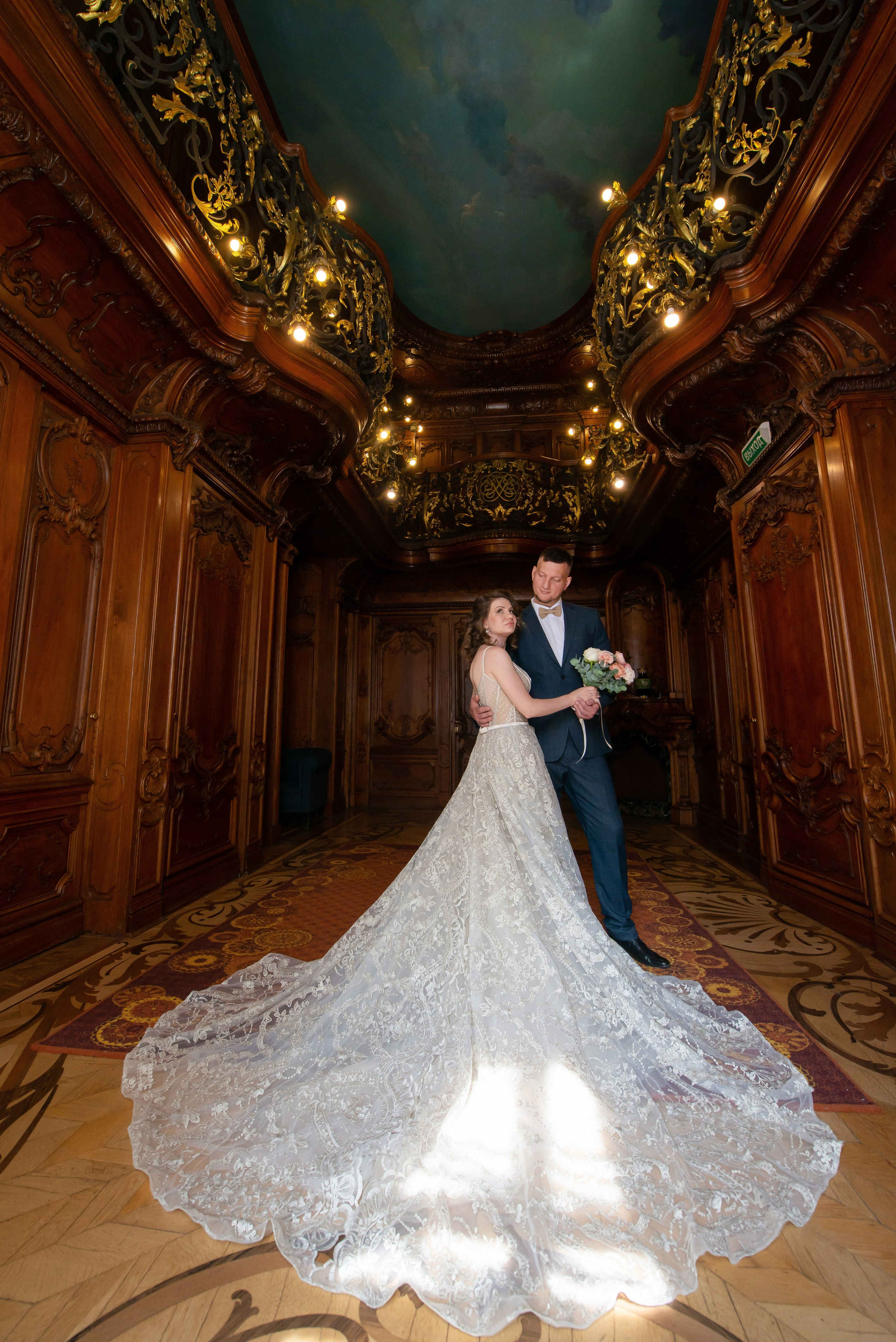 Елена и Дмитрий (свадебная фотосессия в Доме Архитектора — особняке Половцова). Портретный, семейный и свадебный фотограф в Санкт-Петербурге и в Пушкине Ширяев Денис