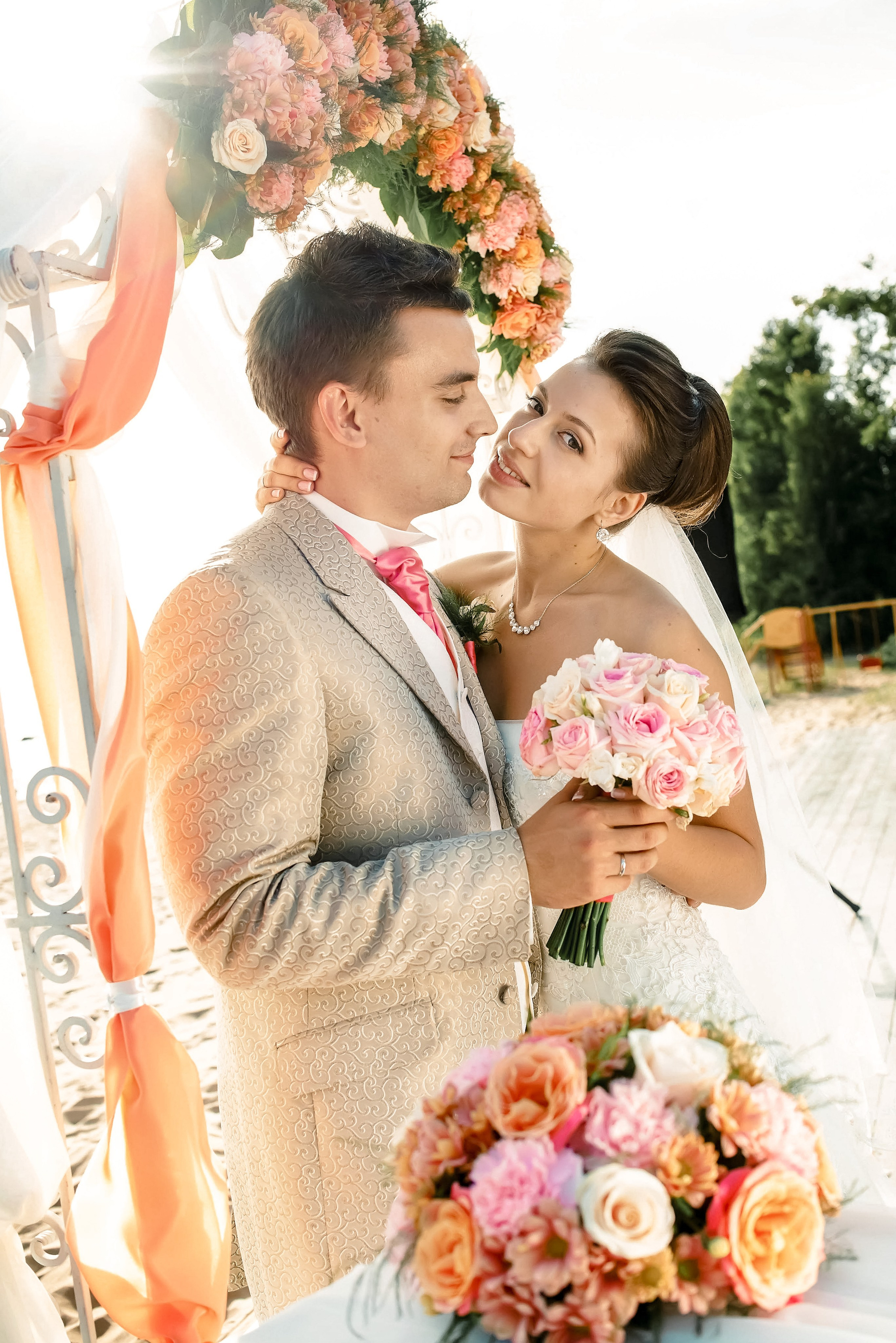 Маргарита и Алексей (выездная регистрация, фотосессия на Финском заливе, в яхт-клубе на закате). Портретный, семейный и свадебный фотограф в Санкт-Петербурге и в Пушкине Ширяев Денис