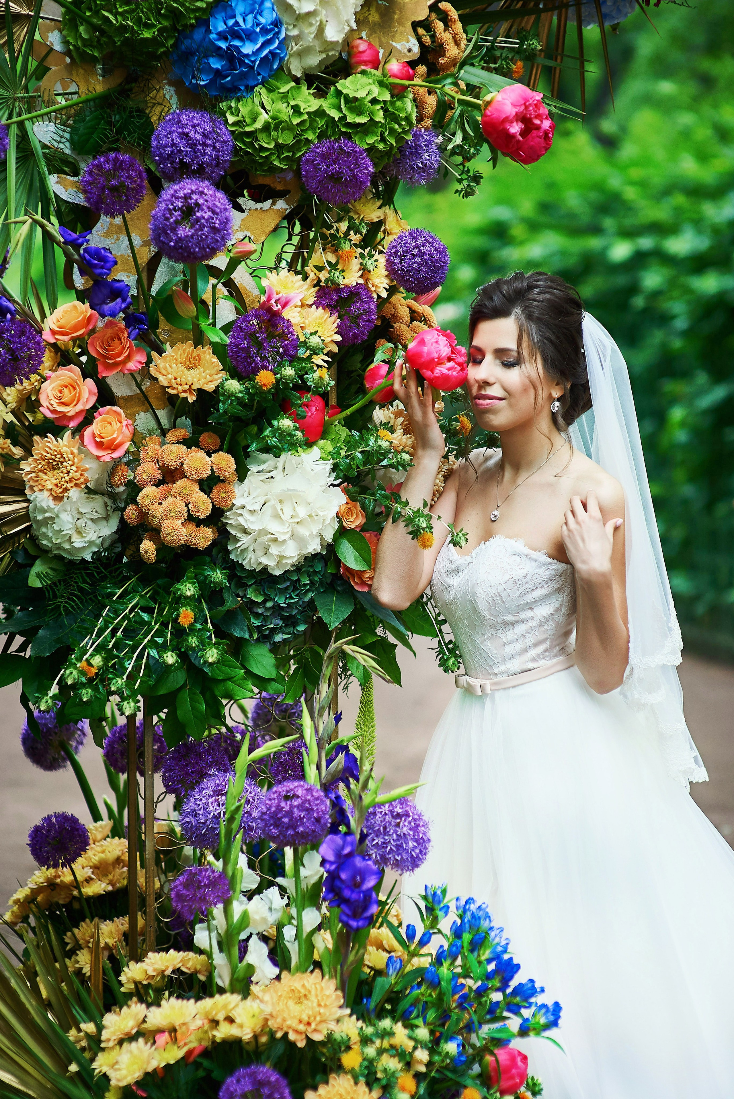 Валерия и Андрей (свадебная фотосессия в Летнем саду). Портретный, семейный и свадебный фотограф в Санкт-Петербурге и в Пушкине Ширяев Денис