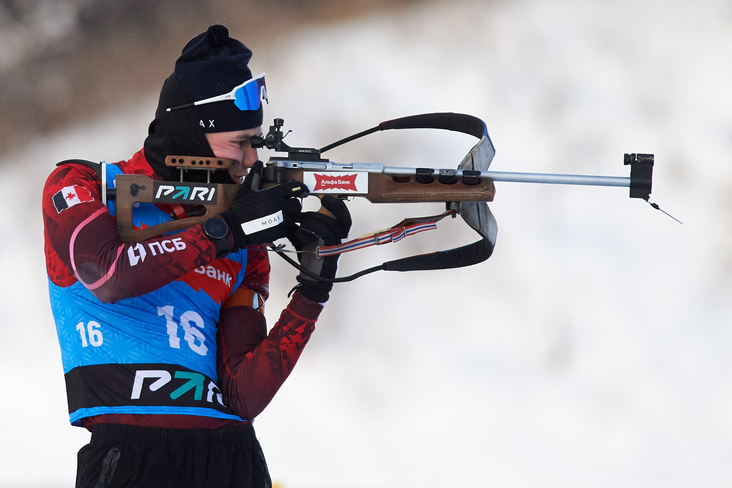 Биатлон. Чемпионат России — 2024/2025, 3-й этап, Ижевск. Спринт. Мужчины. Спортивный репортажный фотограф в Ижевске Сергей Мерзляков