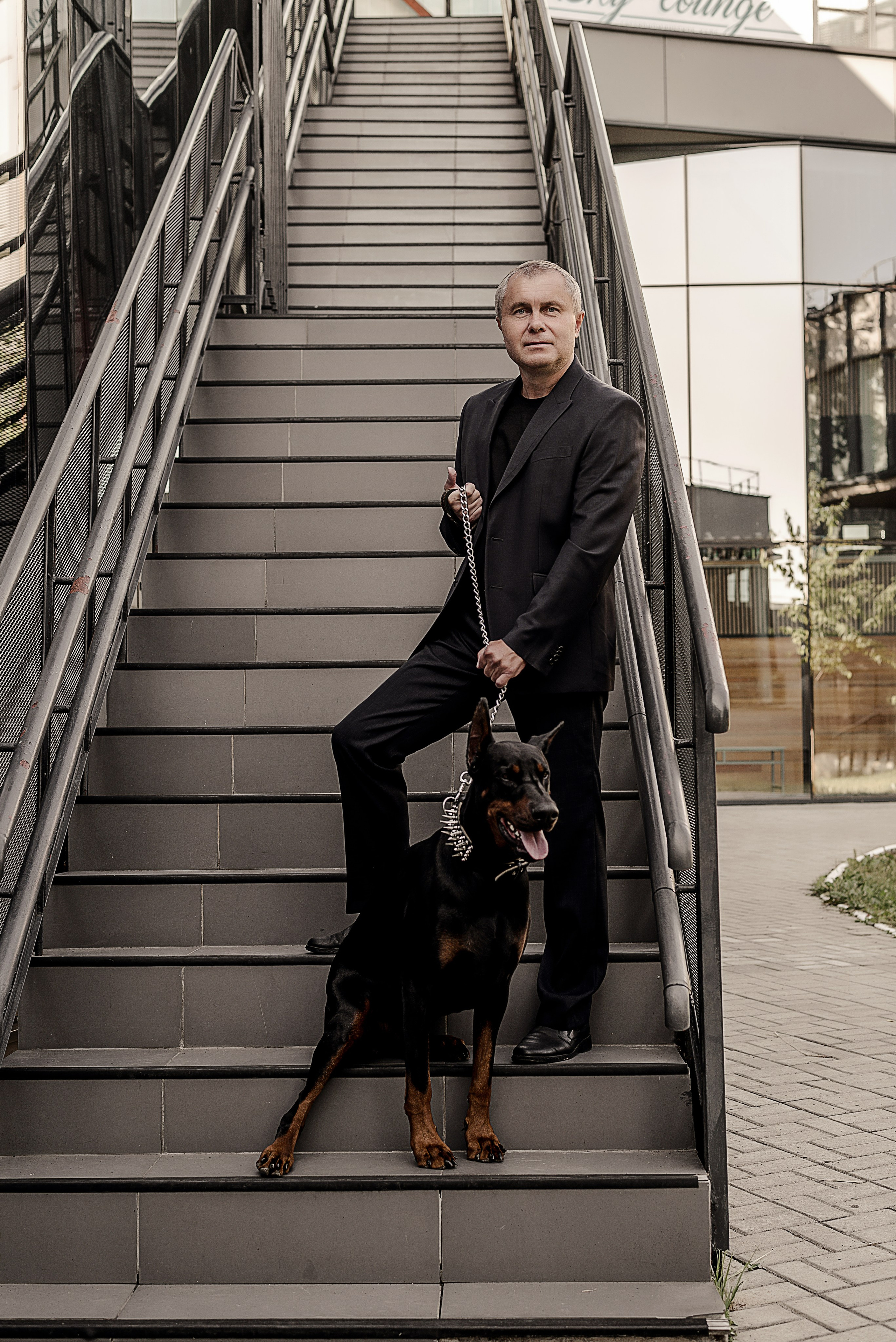 Фотосессия с доберманом в Калуге. Фотограф в Калуге Марина Афанасьева