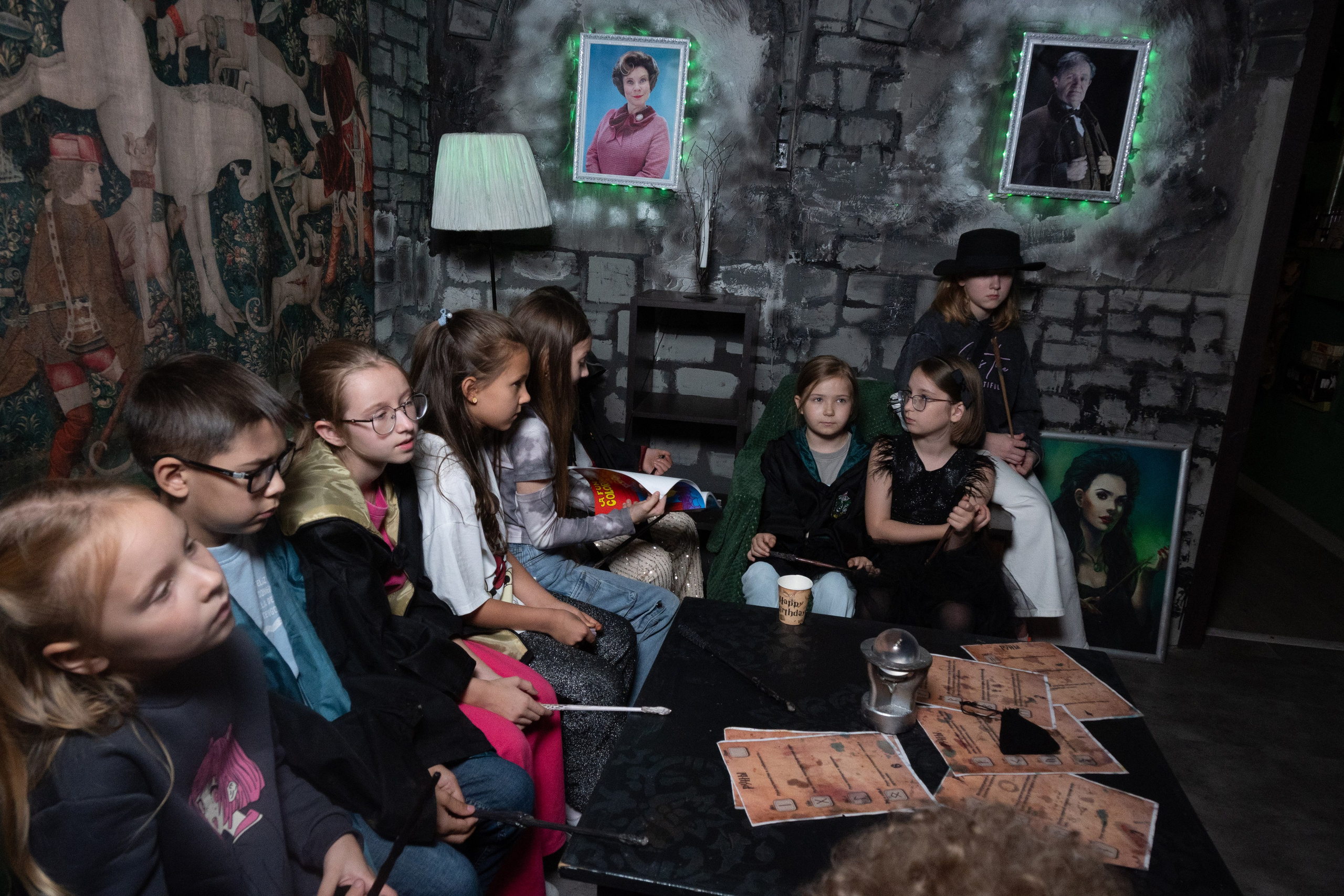 День рождения ребенка в «Подземелье Слизерин». Фотограф мероприятий в Москве
