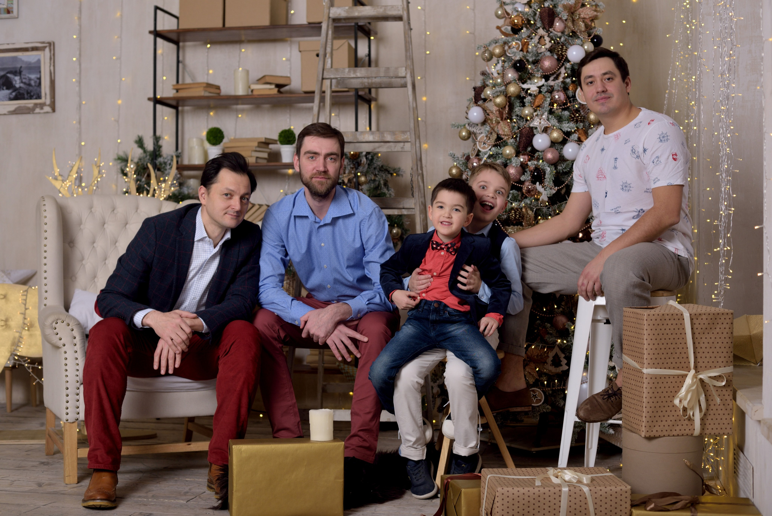 Семейные новогодние фотосесии
