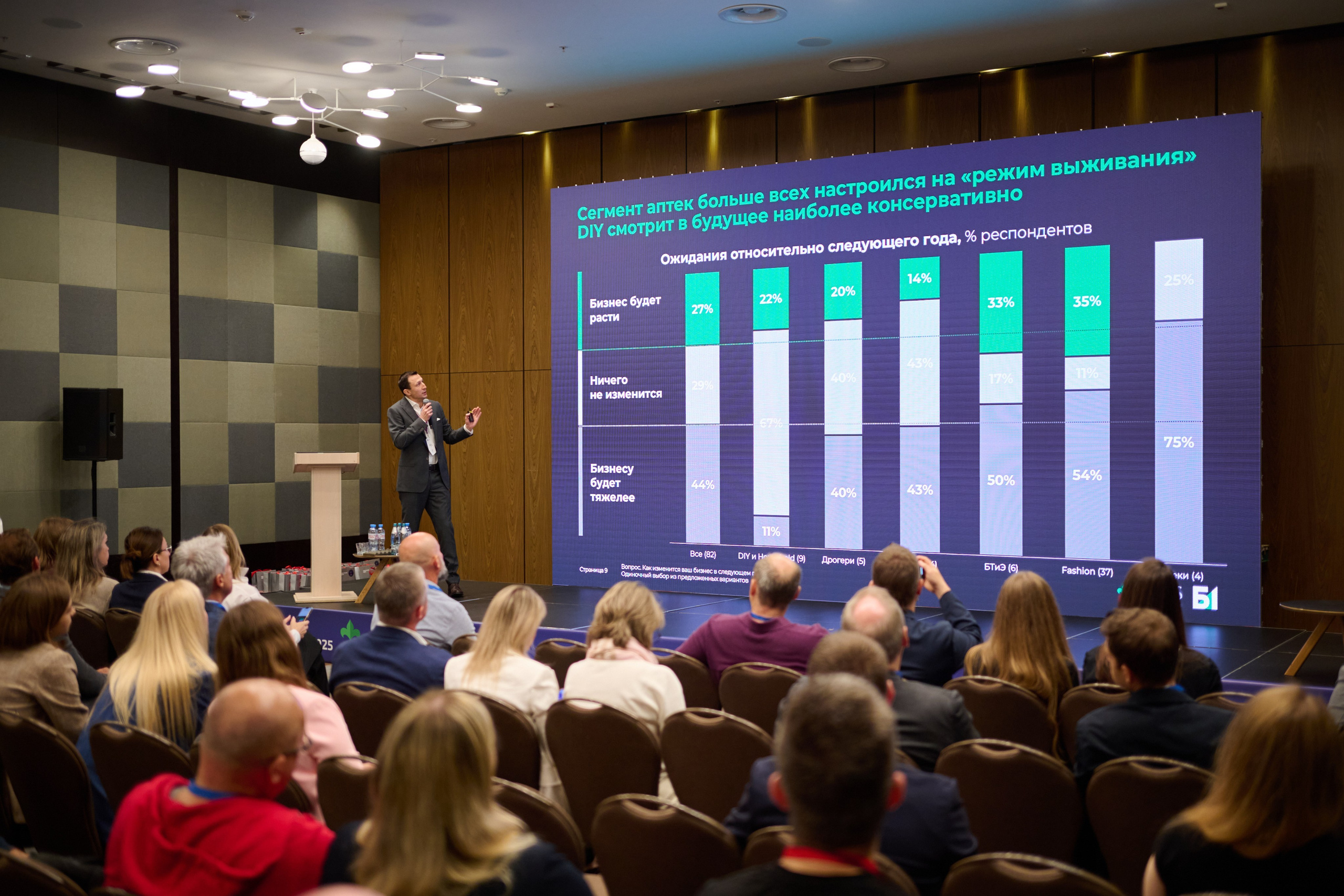 Спикер перед залом — съёмка мероприятия