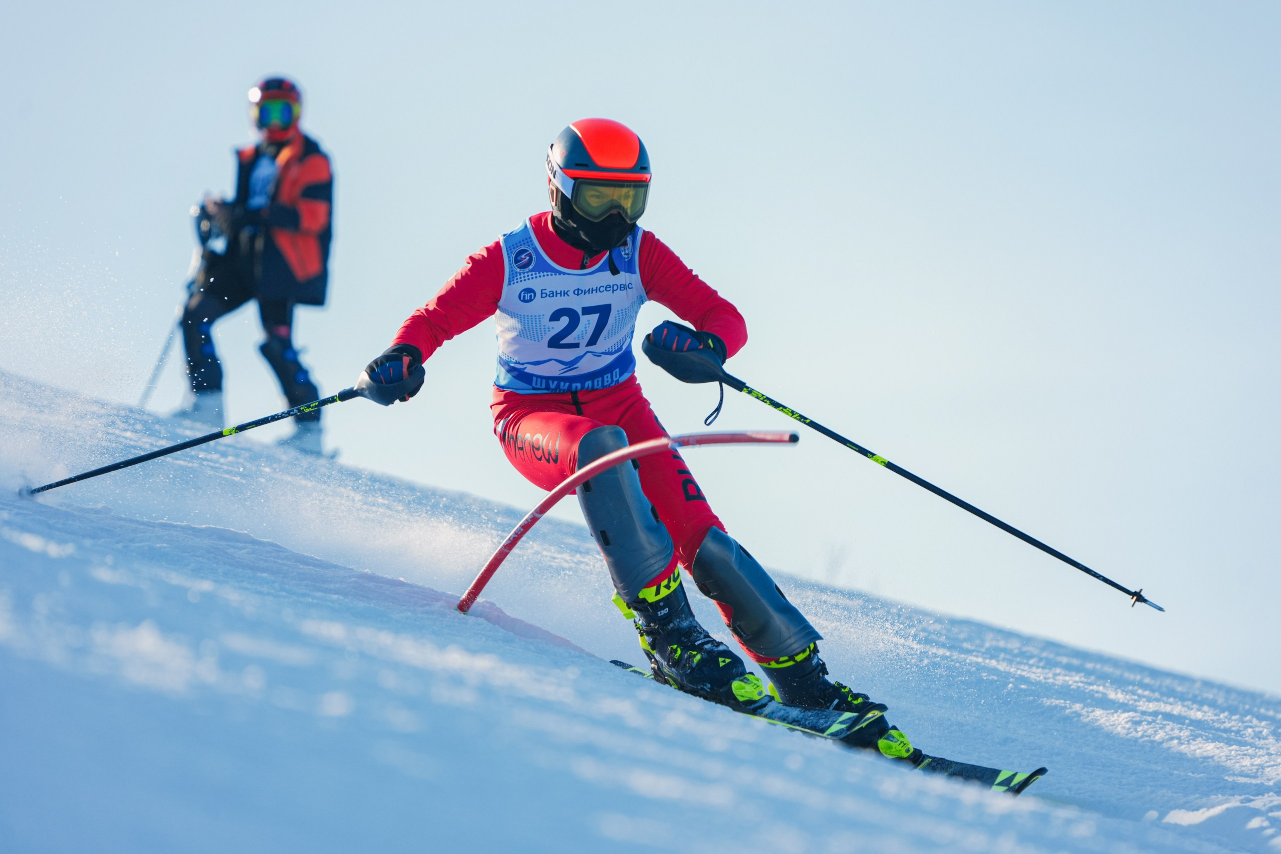 SL (Slalom) - Слалом. Соревнования по горнолыжному спорту. Московская область, Шуколово