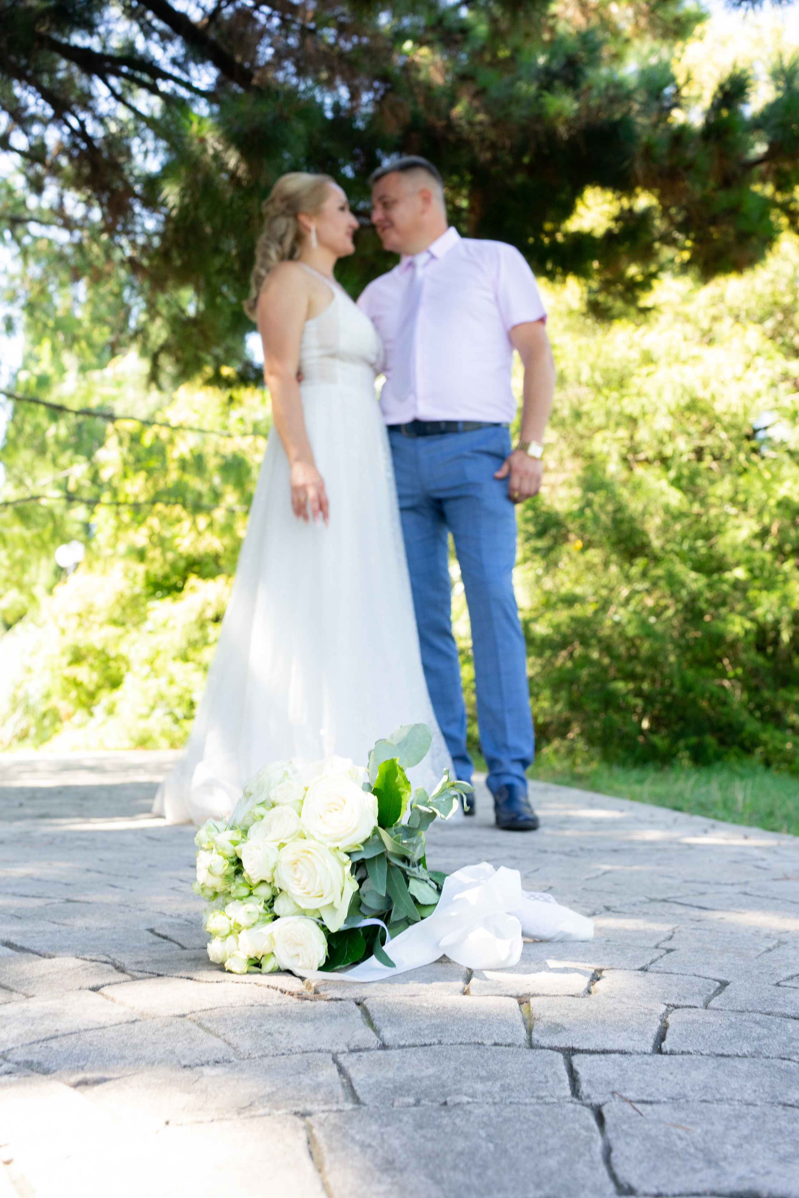 Свадебная серия в парке. Фотограф в Сочи Тиунова Маргарита и Тиунов Евгений