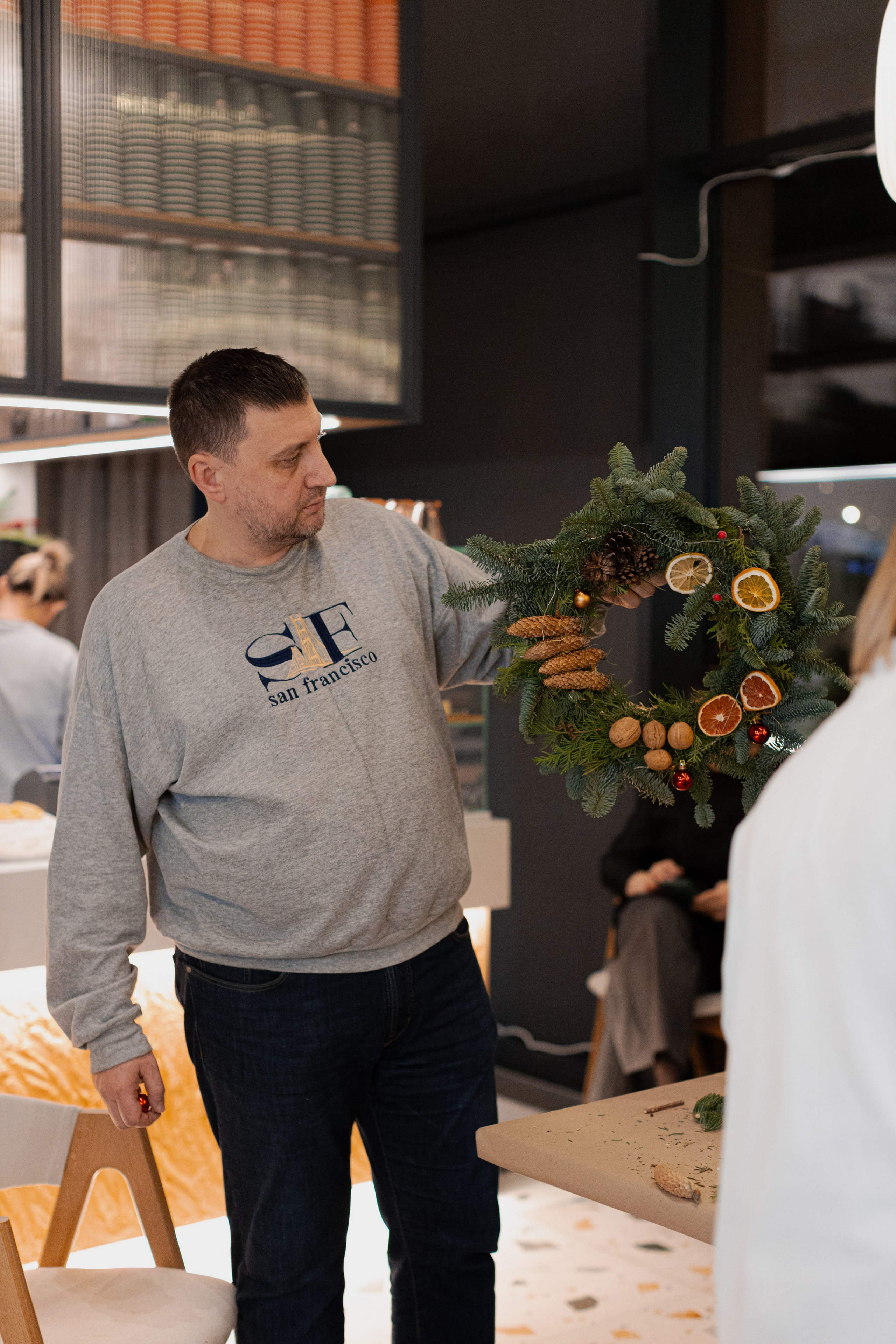 Мк свечи и венок (новогодний корпоратив). Анастасия Ракчеева Художник