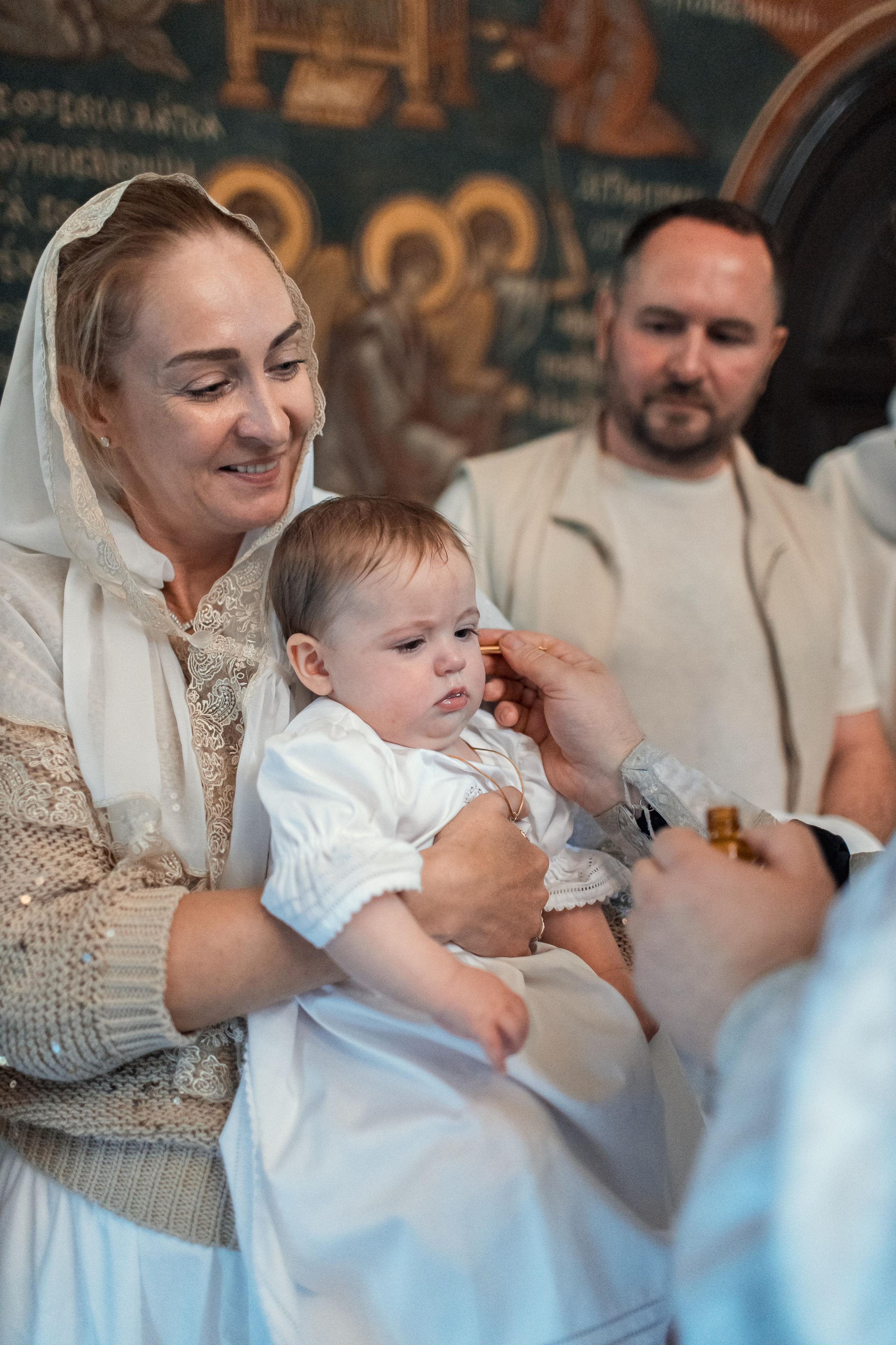 Крещение в Зачатьевском Монастыре. Профессиональный фотограф в Москве и Мо Мария Шантарёва