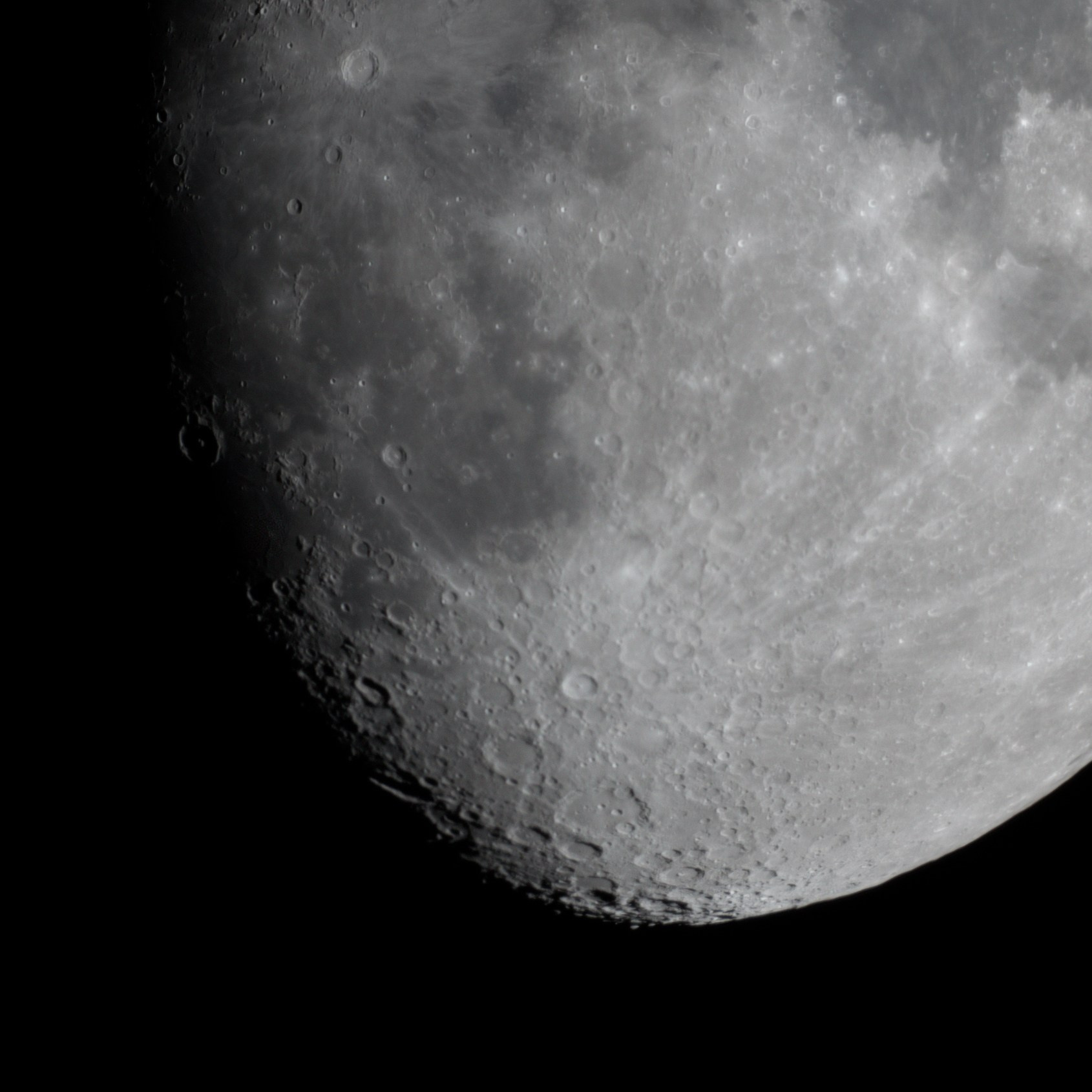 Moon Photography and HDR image Assembly. Photographer Vladimir Korovyakovsky