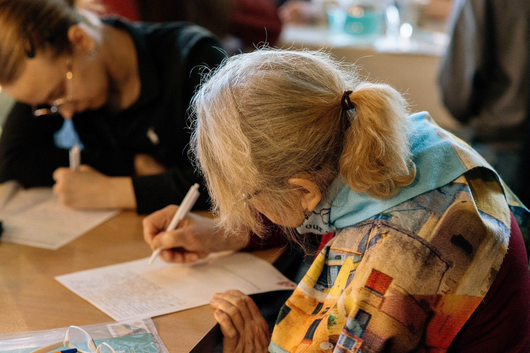 Тотальный диктант в Ночлежке. Апрель 26. Репортажный фотограф в Санкт-Петербурге Анастасия Клёпова