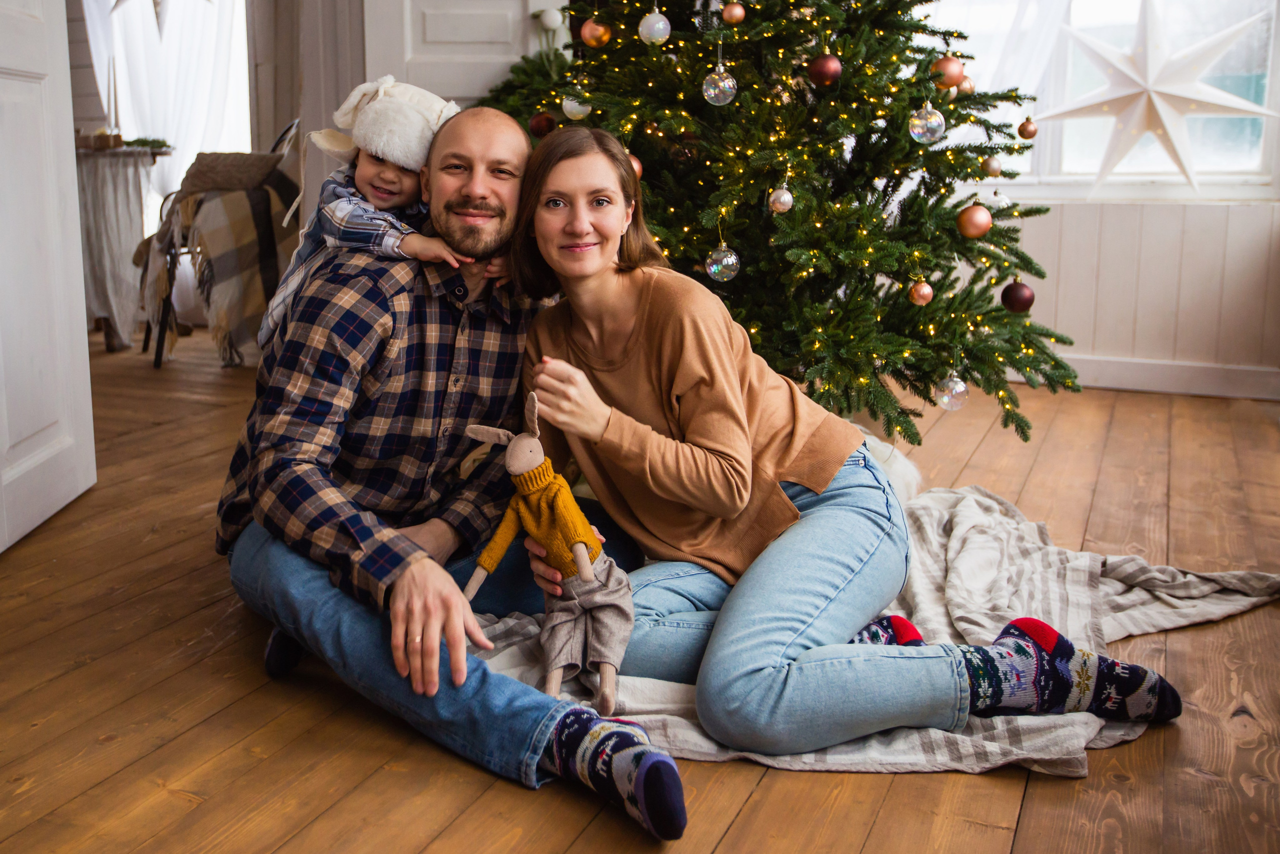 Новогодняя фотосессия в студии. Семейный фотограф Фрязино Зрячева Кристина