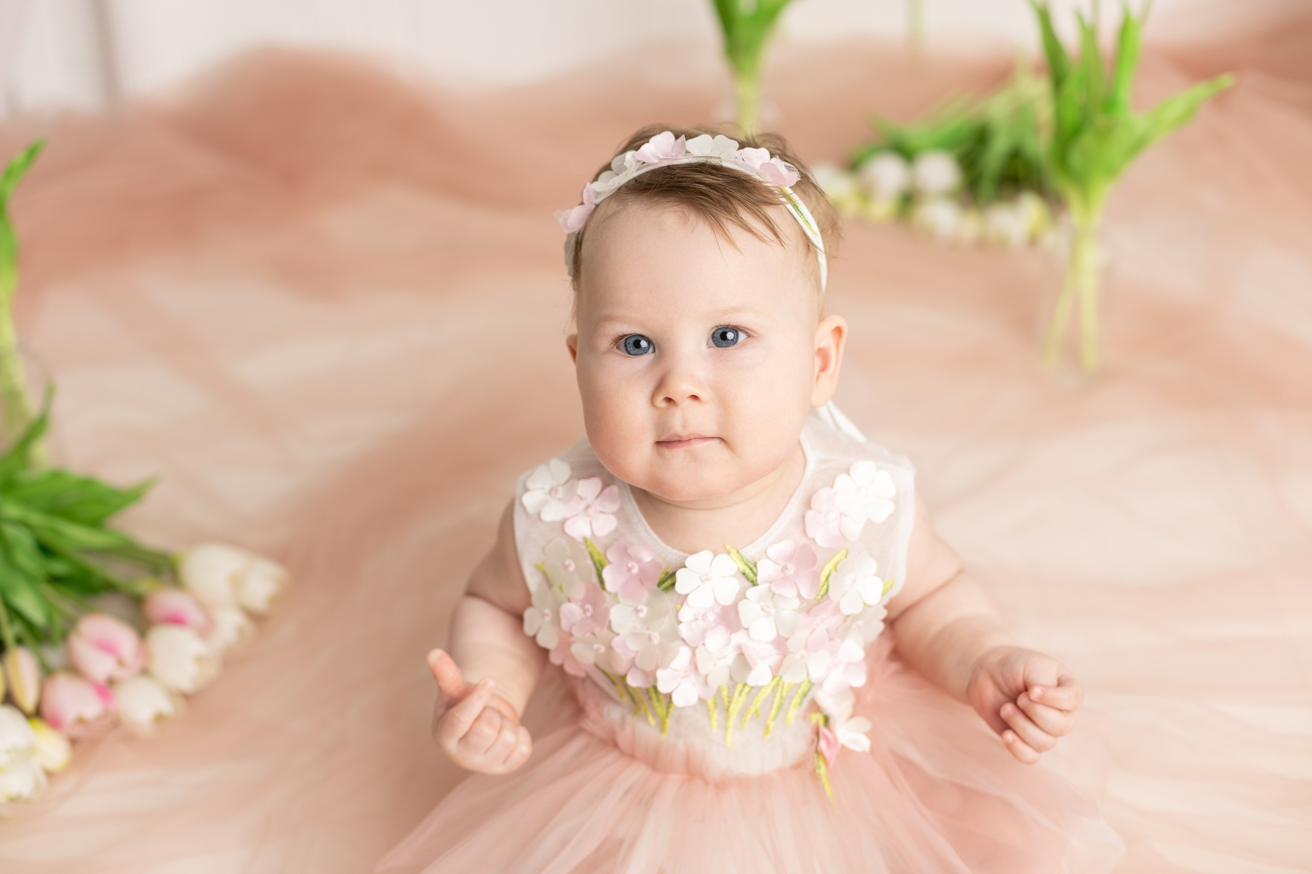 Весенний фотопроект для детей с рождения до года. Фотограф новорожденных, детский фотограф в г. Оренбурге Екатерина Козлова