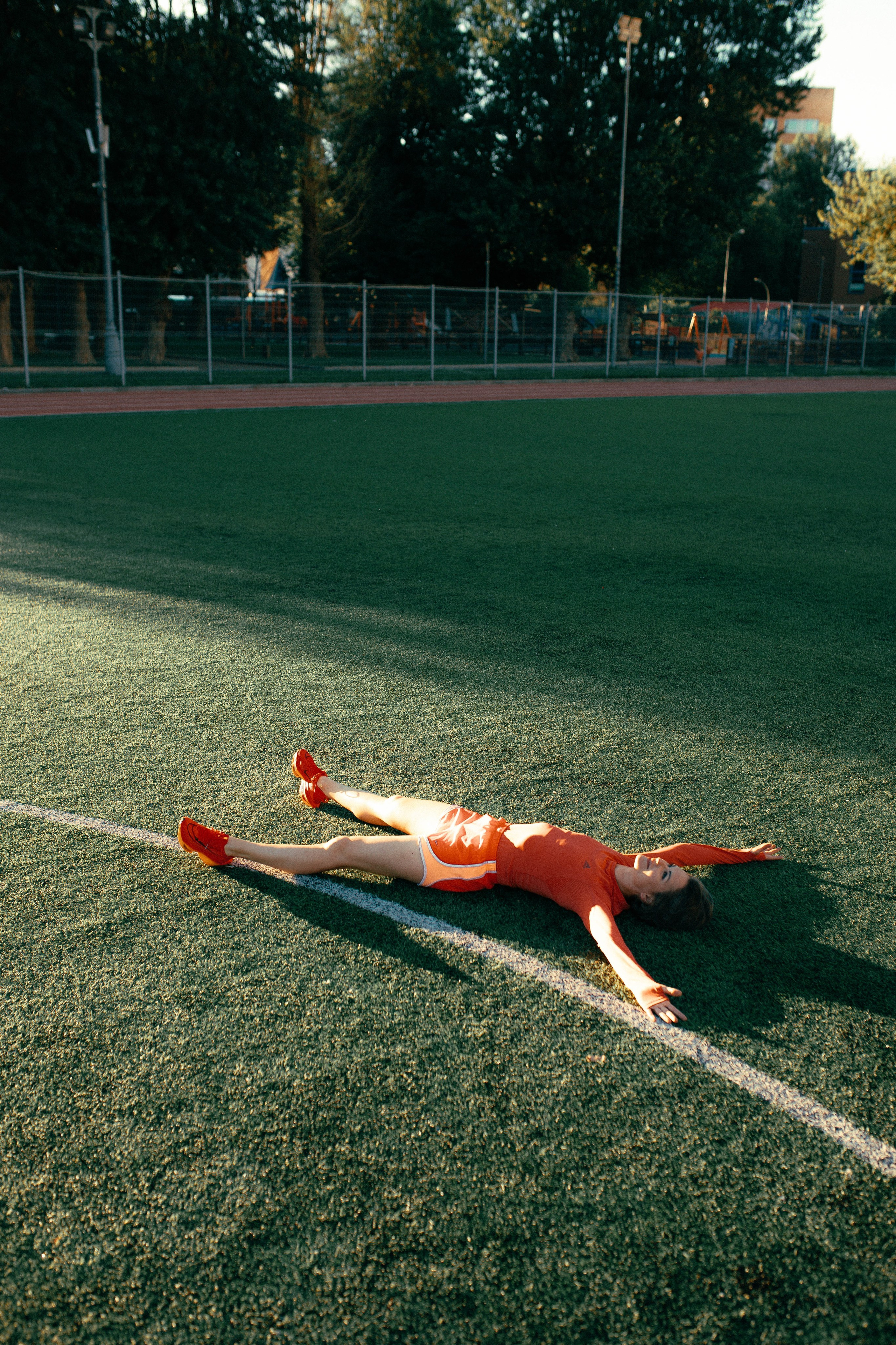 Рассвет на стадионе с Ольгой. Александра Мельниченко/ Бегающий фотограф
