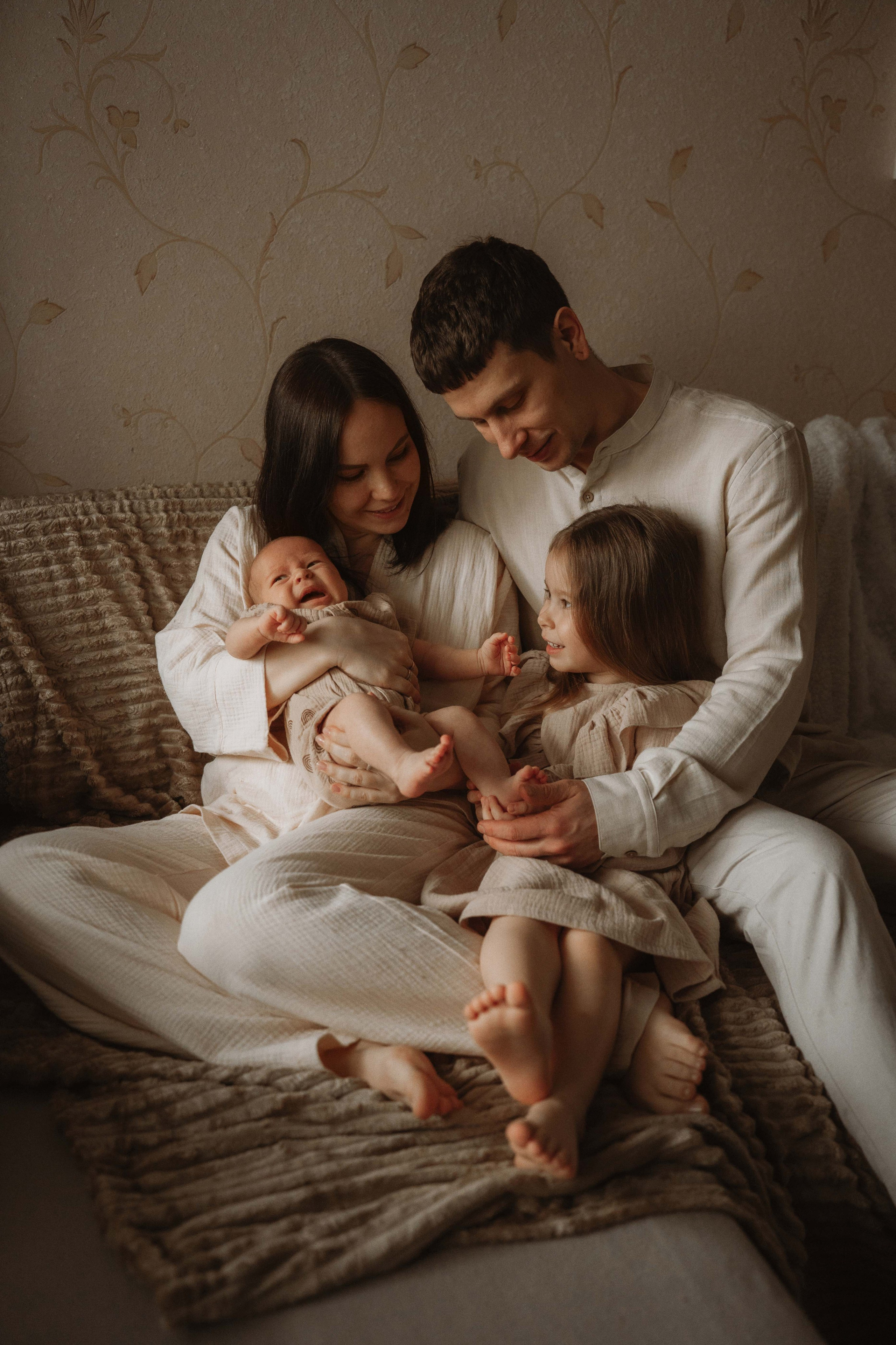 Ваня, Лера, Алиса и Кирюша. Семейный фотограф • Домашние съемки в Нижнем Новгороде