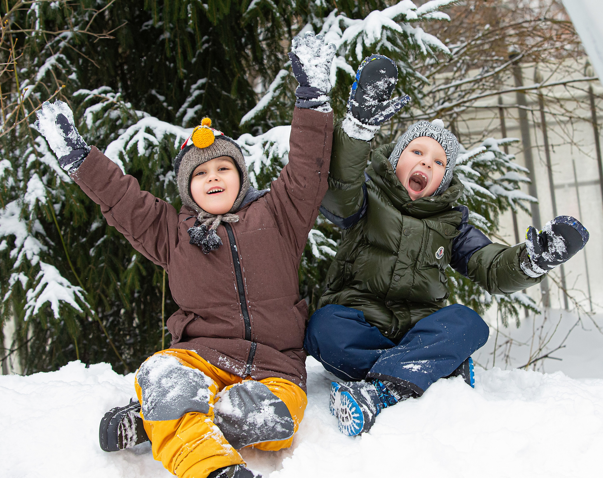 Зима в детском саду. Свадебный, семейный, детский фотограф в Санкт-Петербурге
