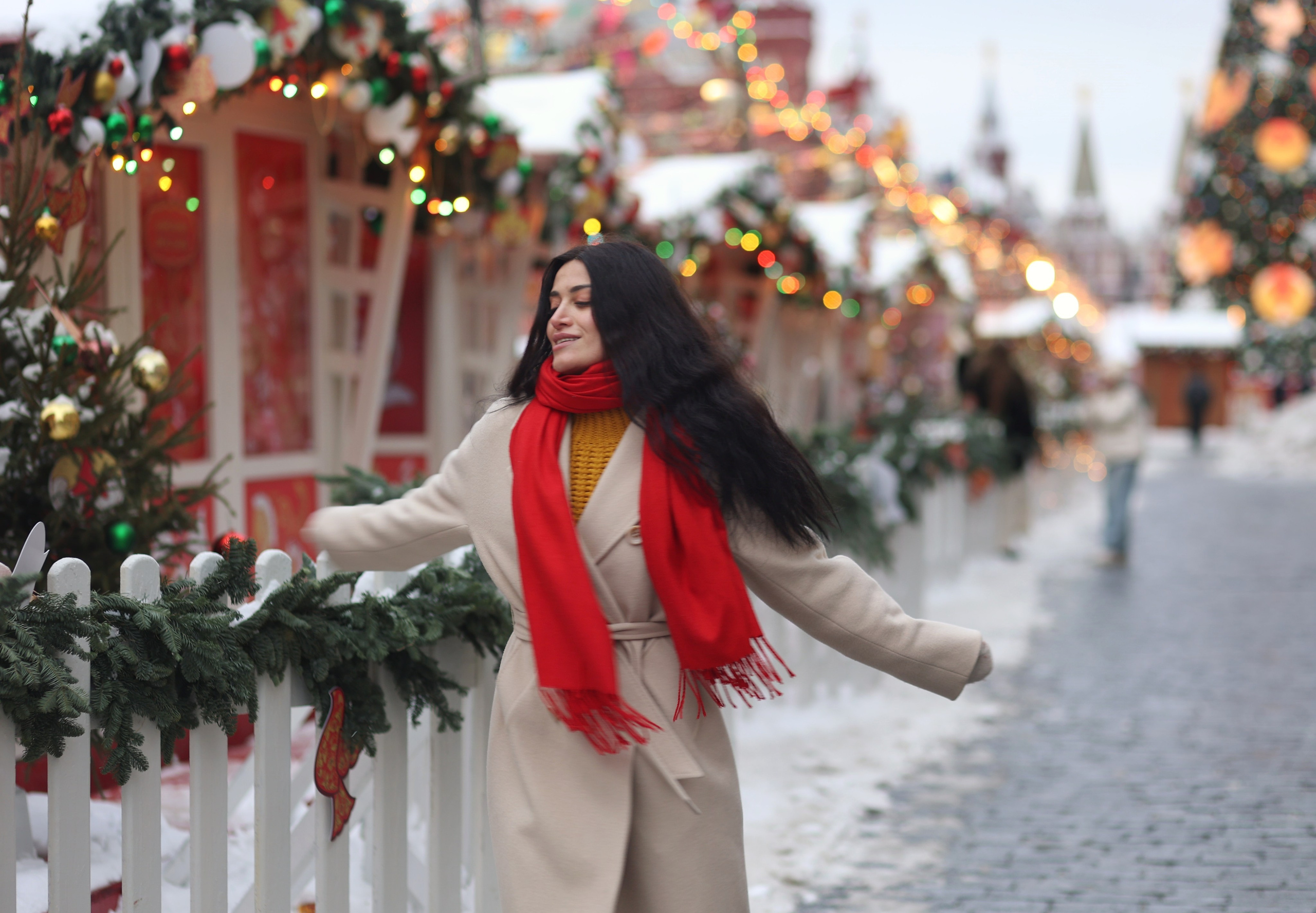 Новогодняя ГУМ ярмарка на Красной площади. Портретный фотограф Москва