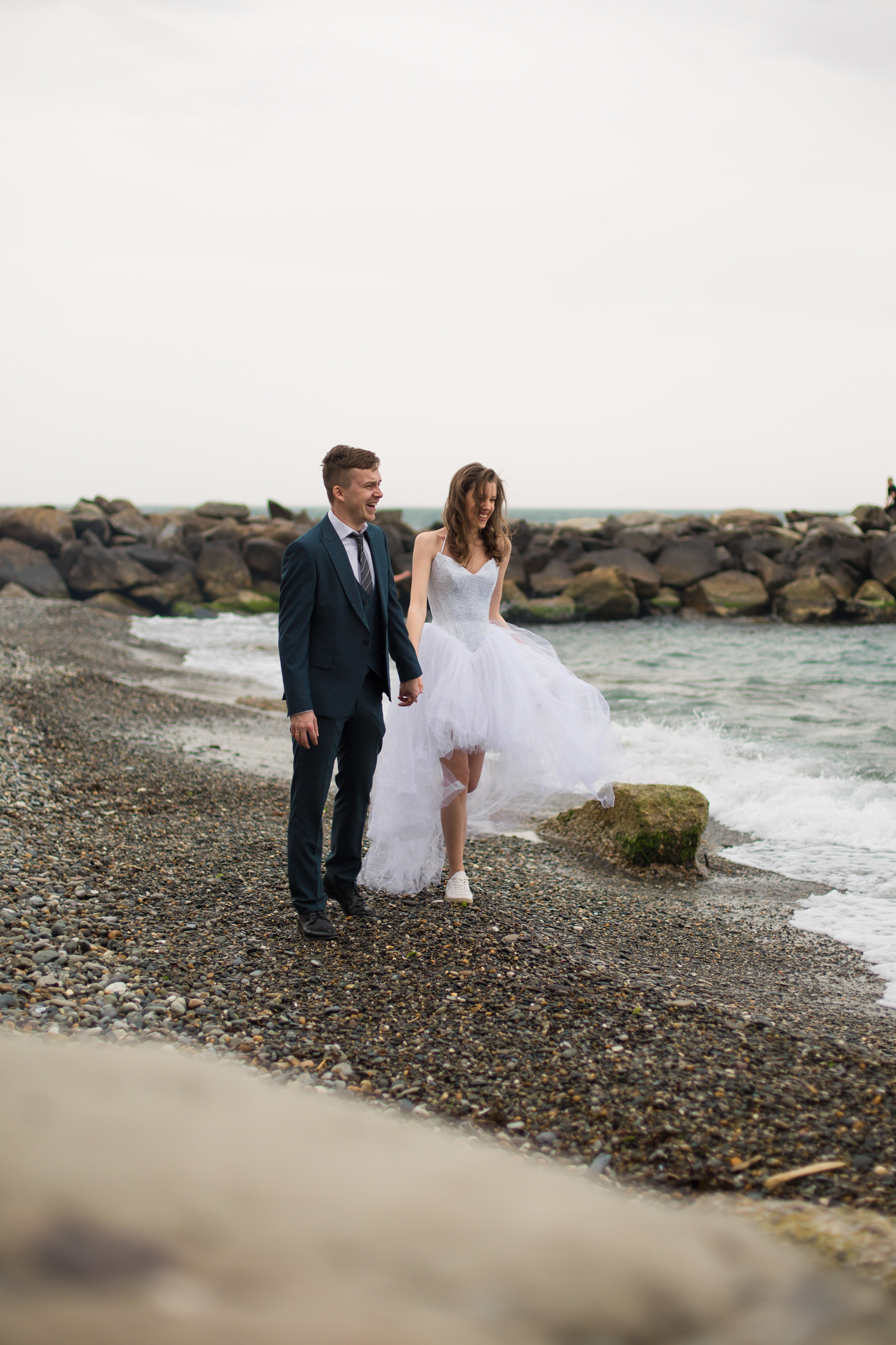 Свадебная фотосессия у моря. Фотограф в Сочи Красной поляне Абхазии Юлия Кормишенко