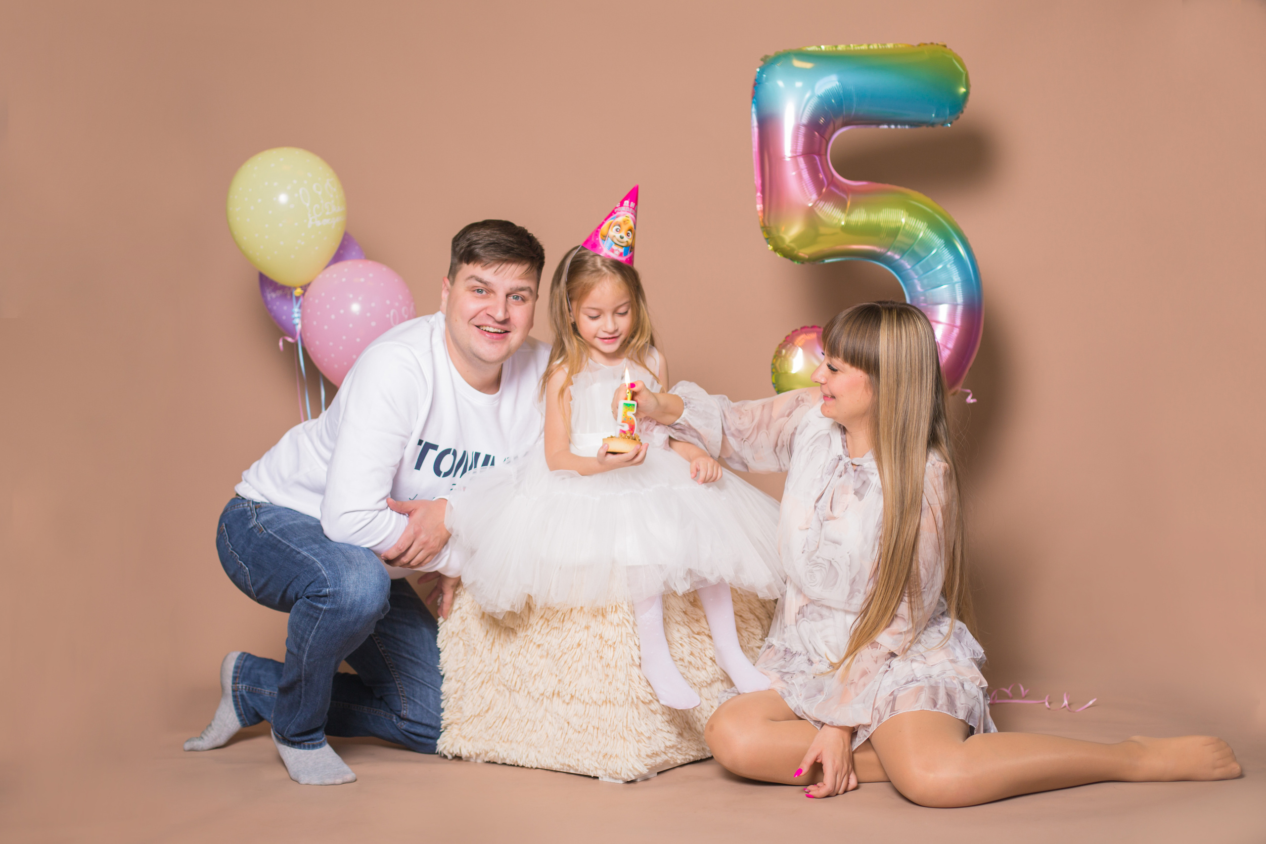 День рождения 5 лет в фотостудии. Фотограф в Сочи Красной поляне Абхазии Юлия Кормишенко