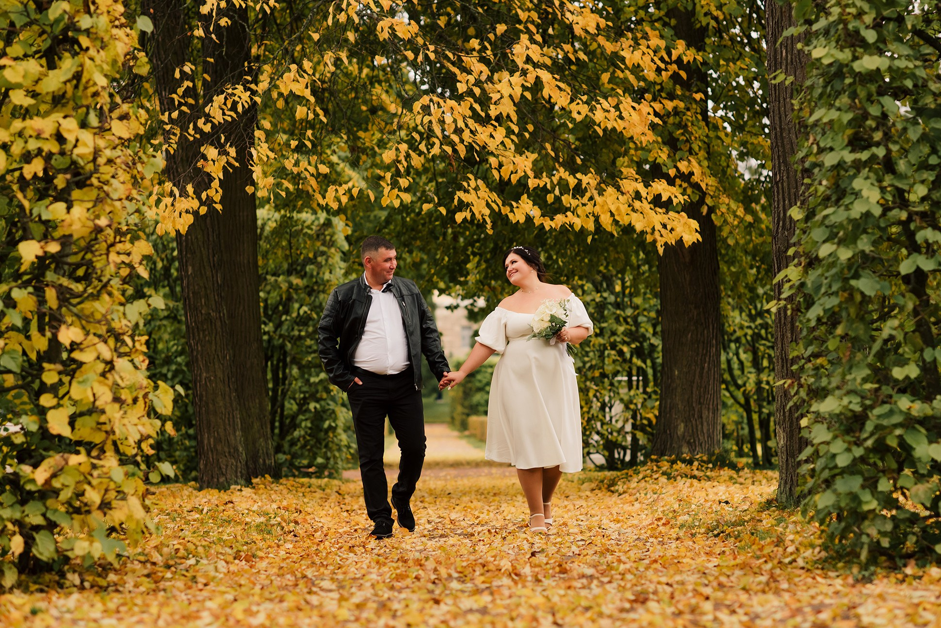 Анна и Сергей. Осень в Пушкине. Семейный и Свадебный фотограф. Санкт-Петербург. Пушкин