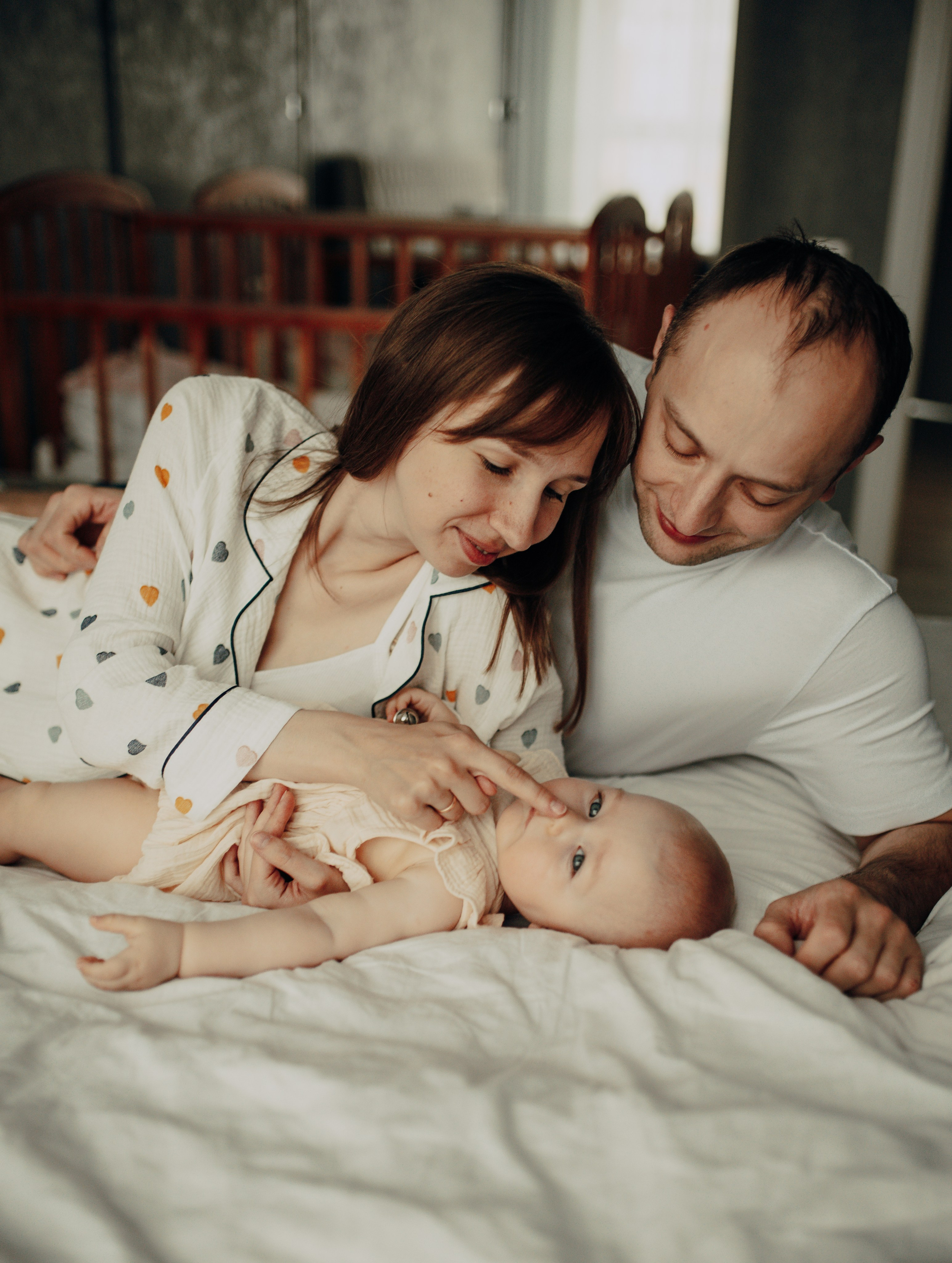 Домашняя семейная история: Василисе 10 месяцев. Семейная фотосессия Бутово Москва фотограф Алина Морщагина