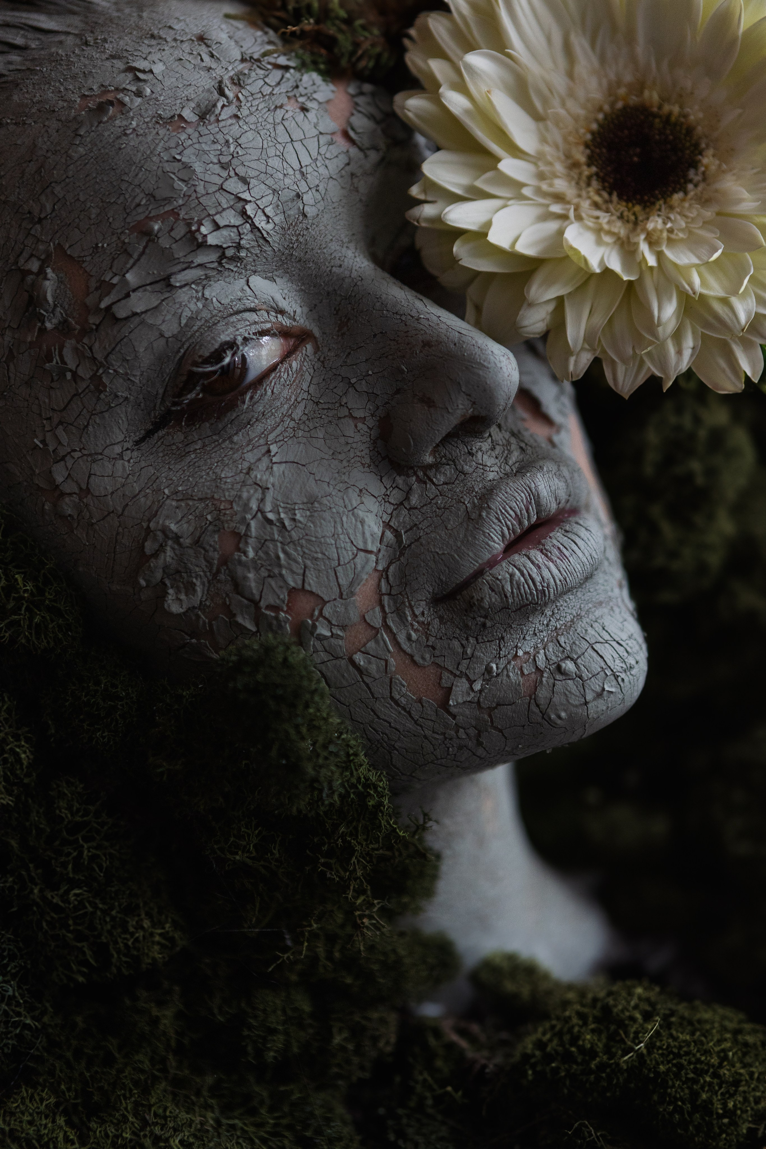 CLAY FACE. ARSENY TIMOSHENKO PHOTOGRAPHER