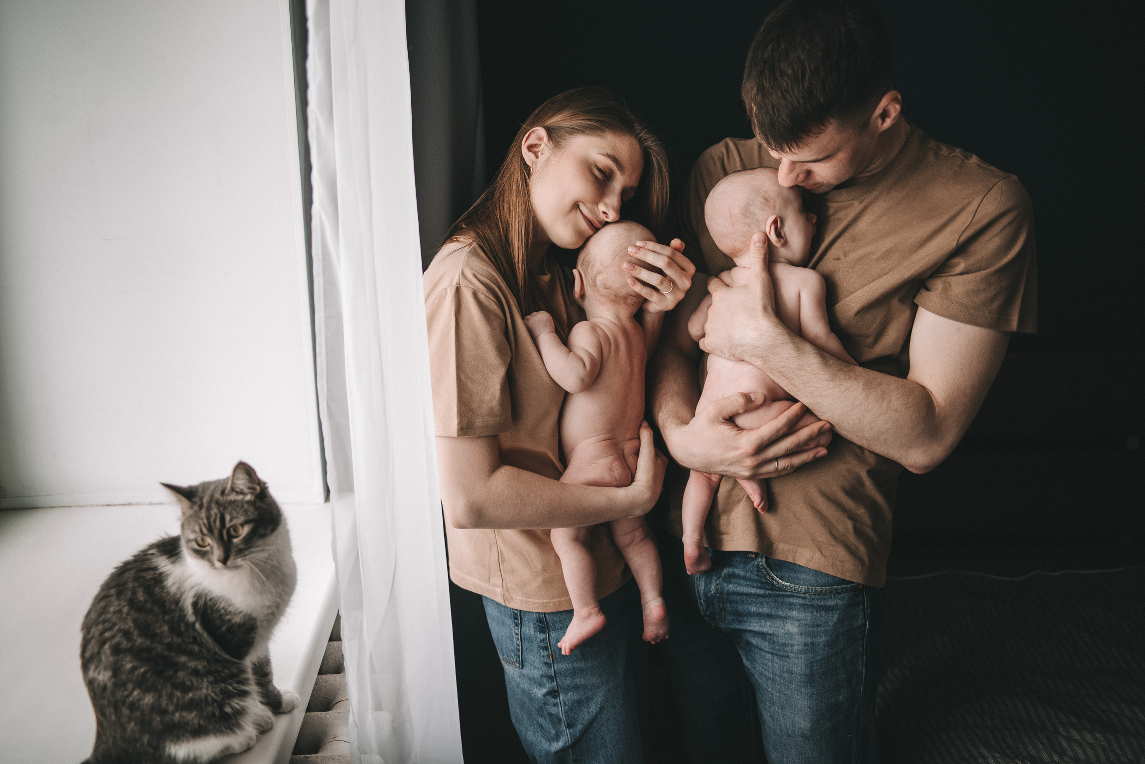 Сеня и Тимоша. Фотограф новорожденных в стиле lifestyle в Воронеже Юлия Ключникова