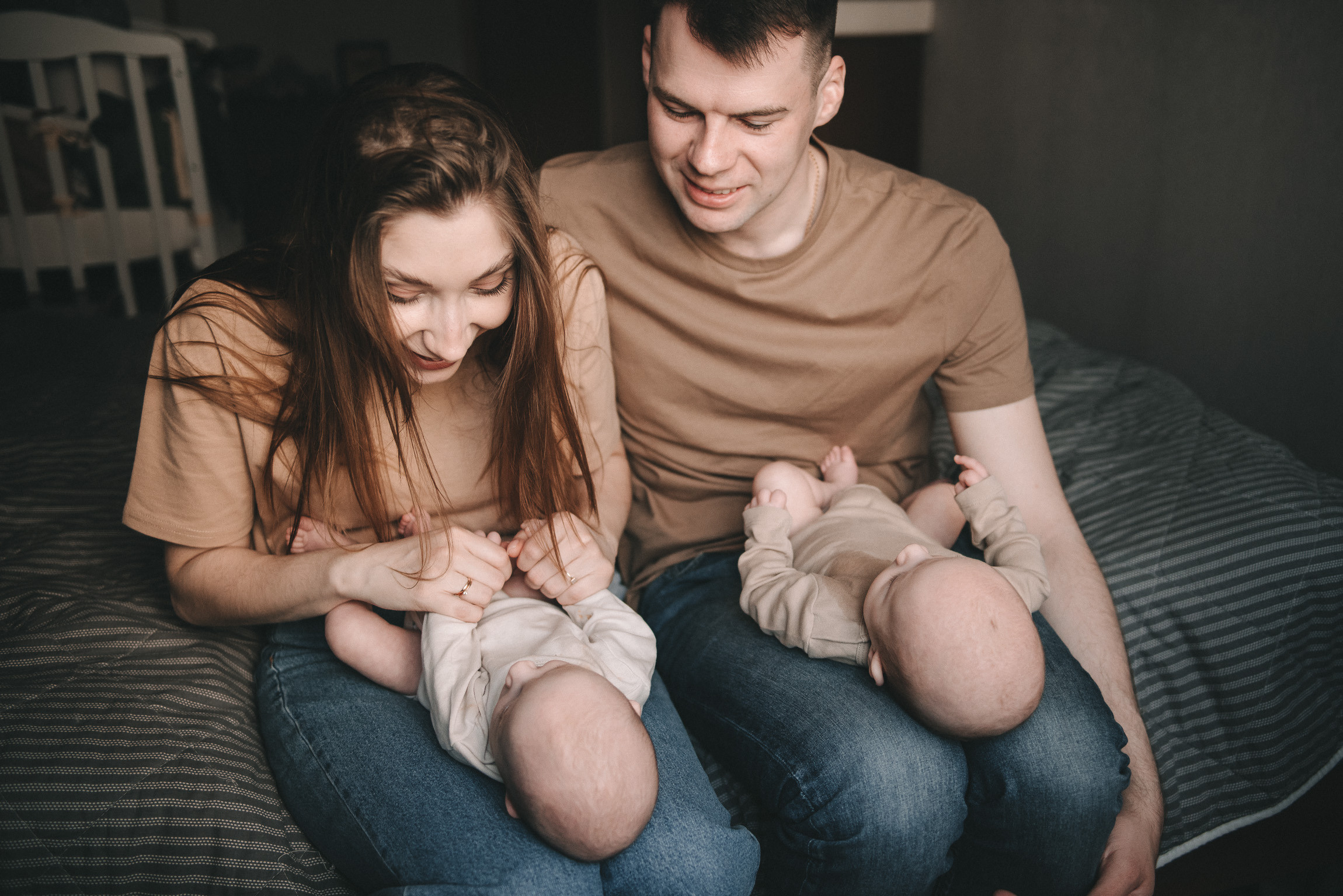 Сеня и Тимоша. Фотограф новорожденных в стиле lifestyle в Воронеже Юлия Ключникова