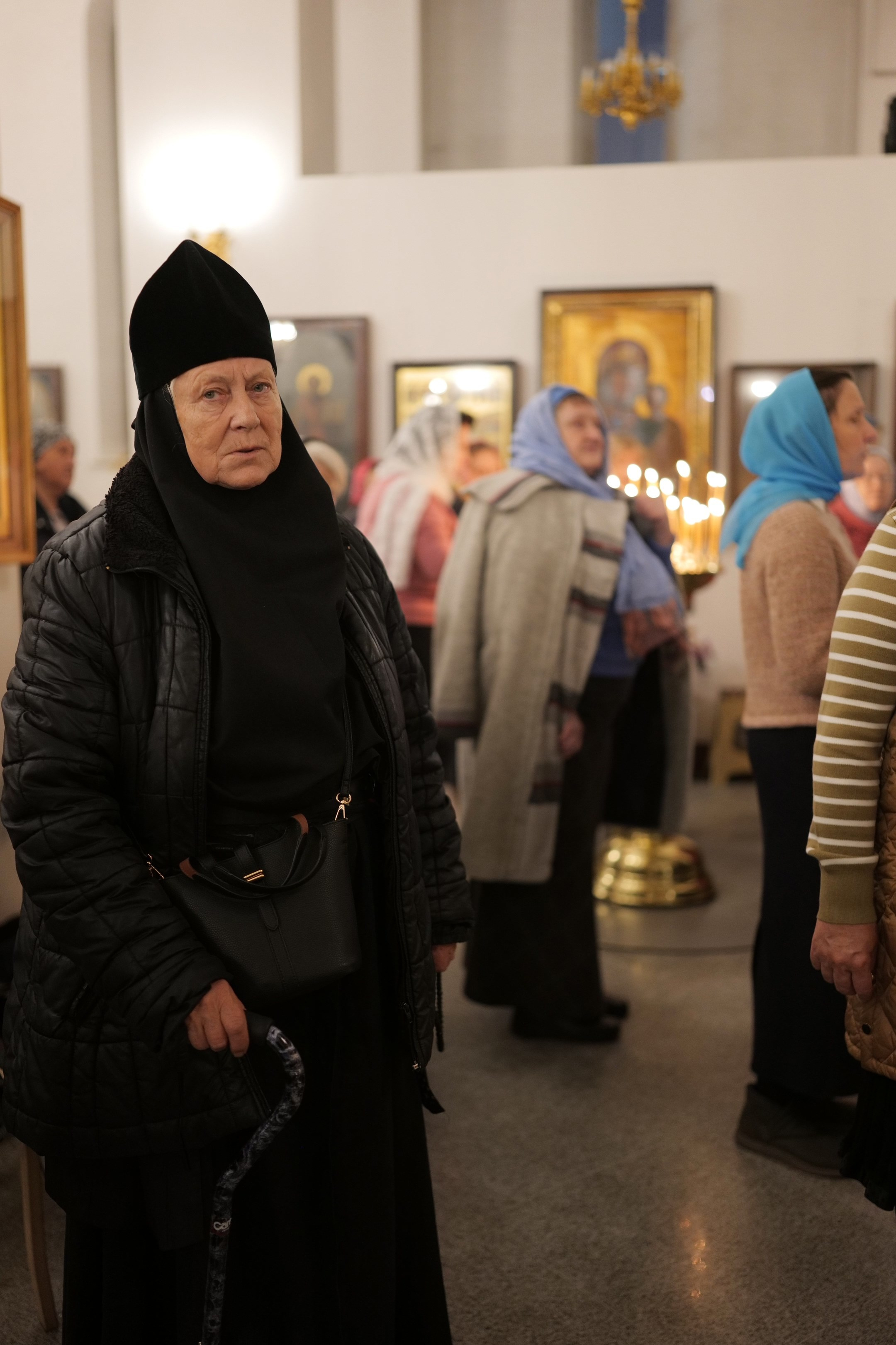 Всенощное бдение на Покров в храме прп. Андрея Рублева. Церковный фотограф