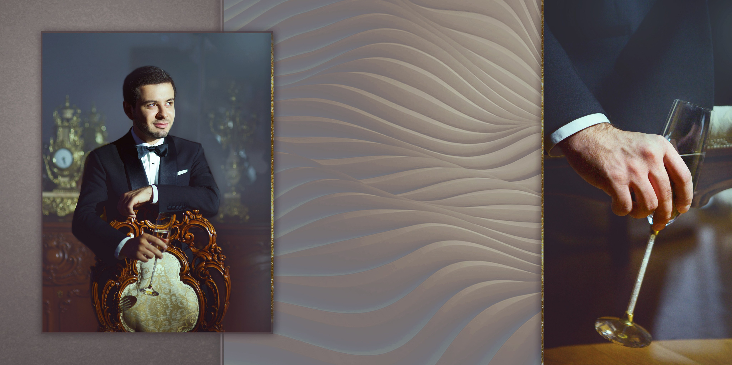 Свадебная фотокнига. Фотограф Кирсанова Наталия. Фотохудожник Наталия Кирсанова