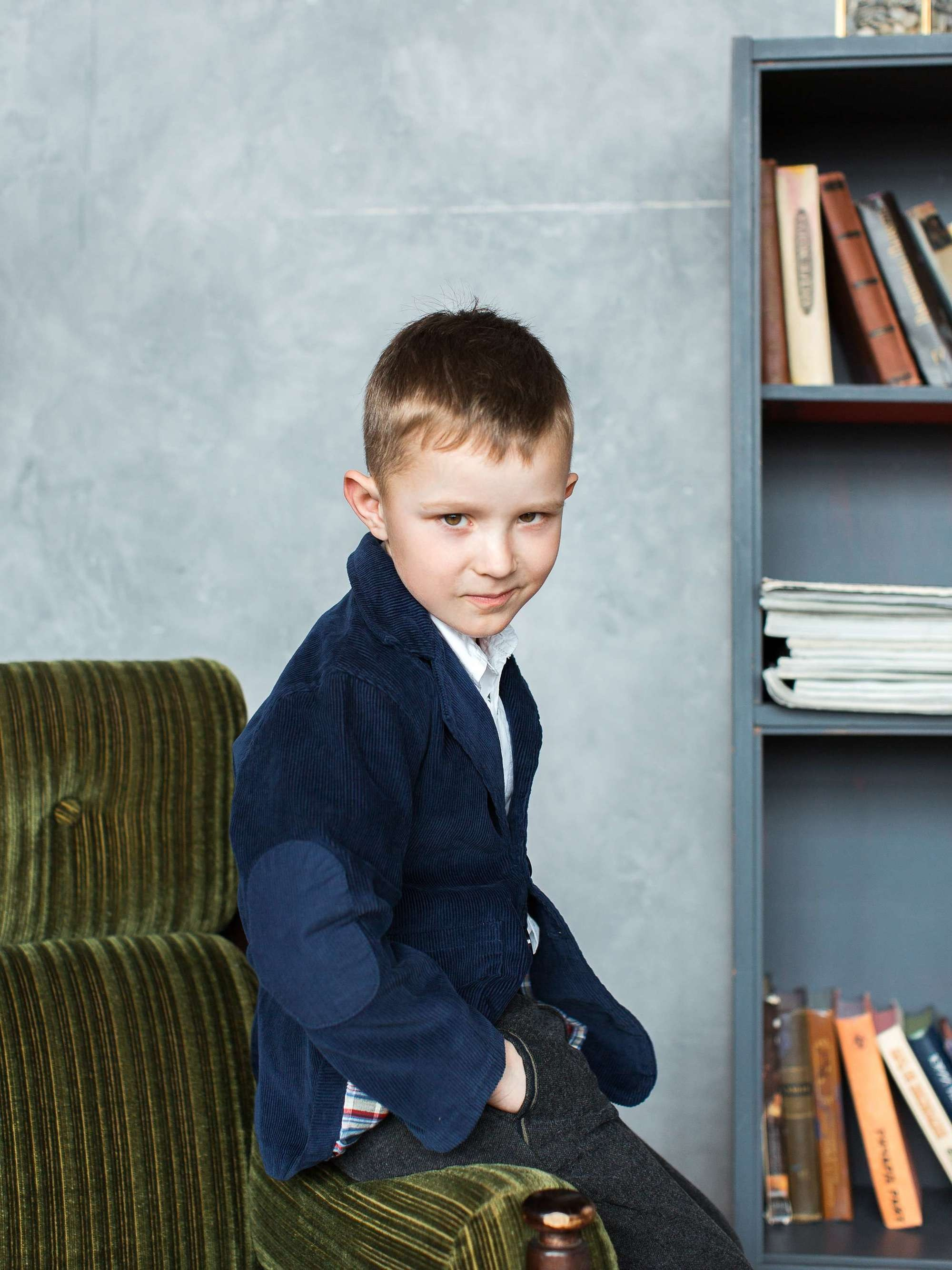 Фотосессия большой семьи в студии