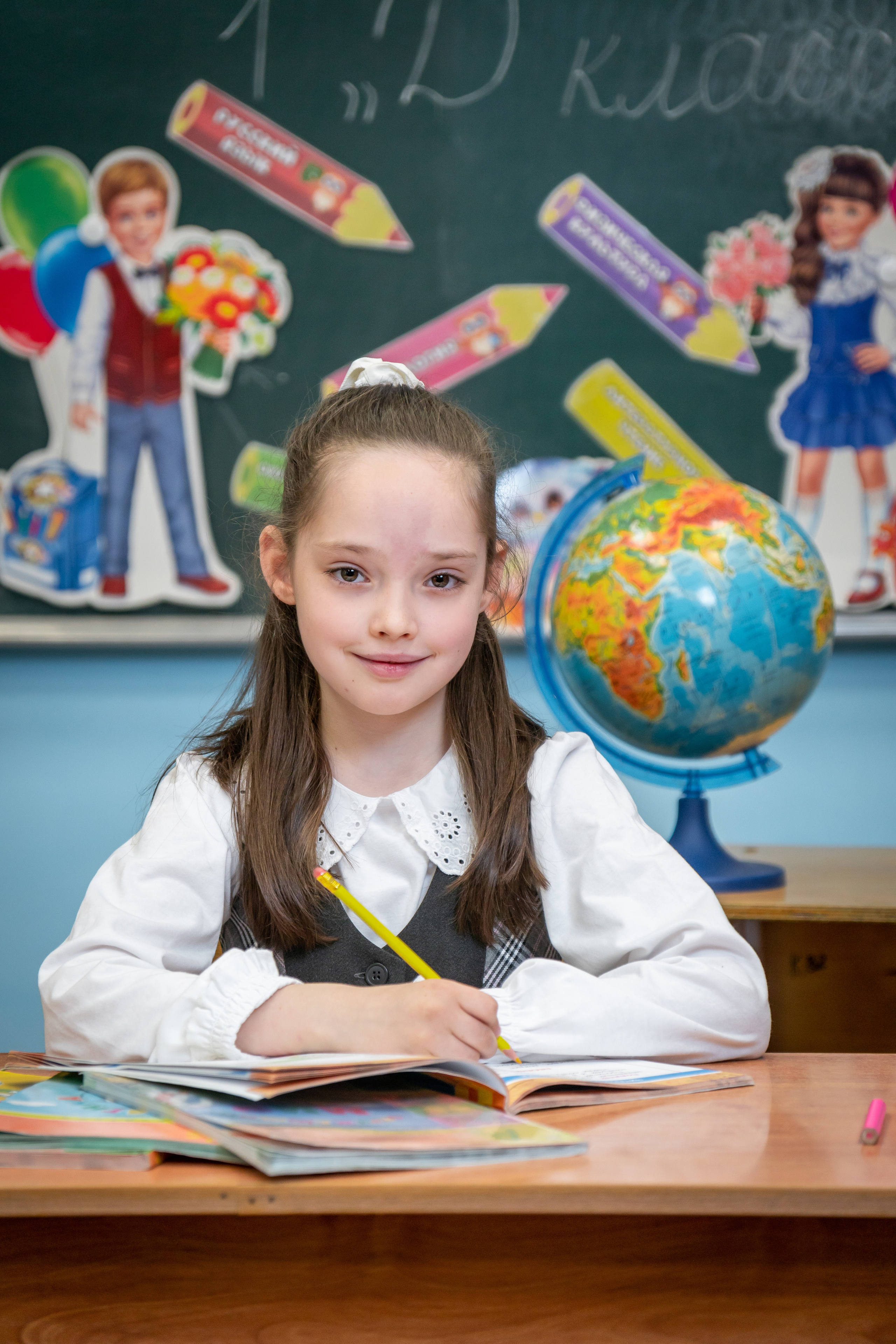 Школьная съёмка первоклашки. Фотограф в Краснодаре и Краснодарском крае Елена Быкова